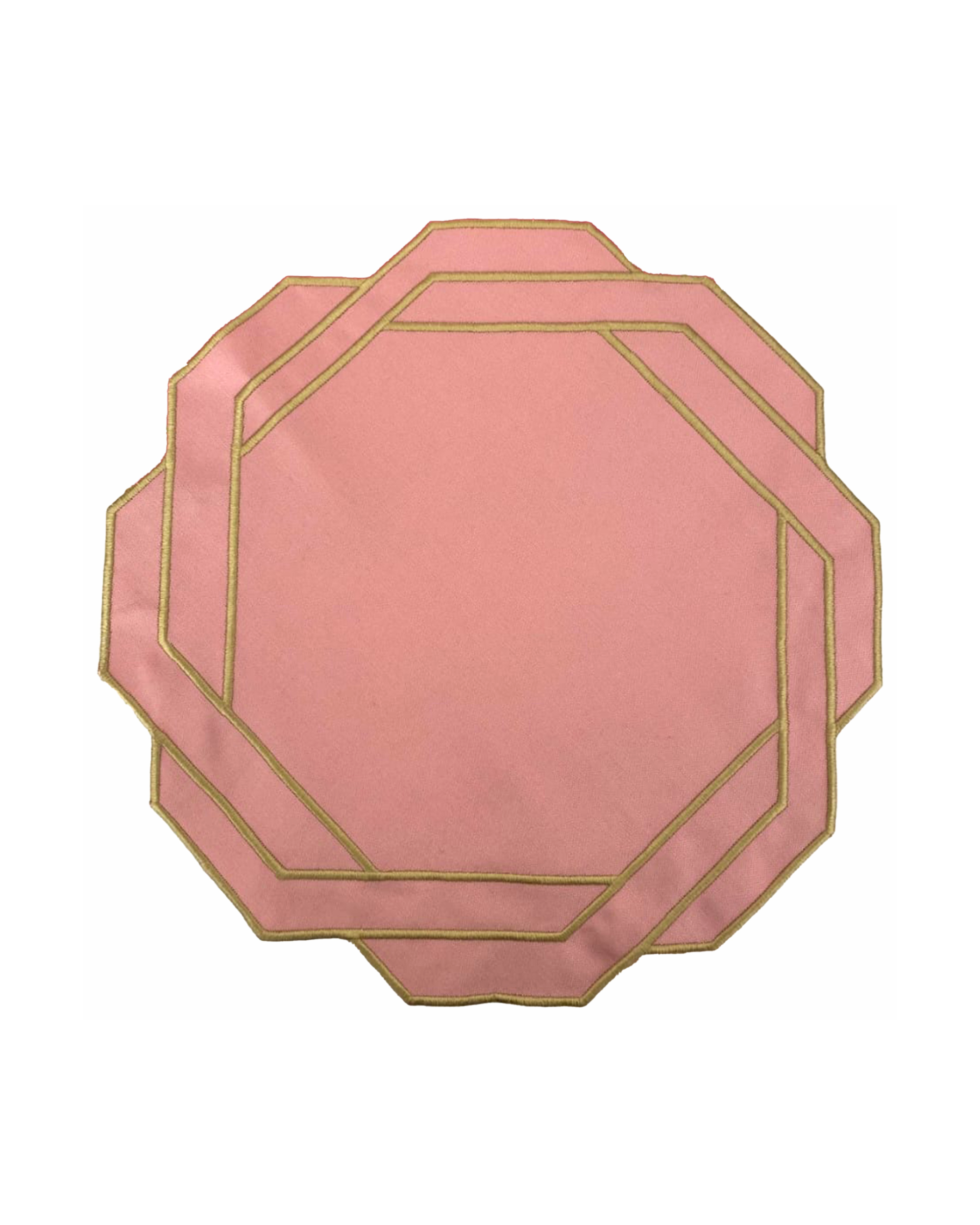 Ikat Tischsets Rose/Gold (4er Set)