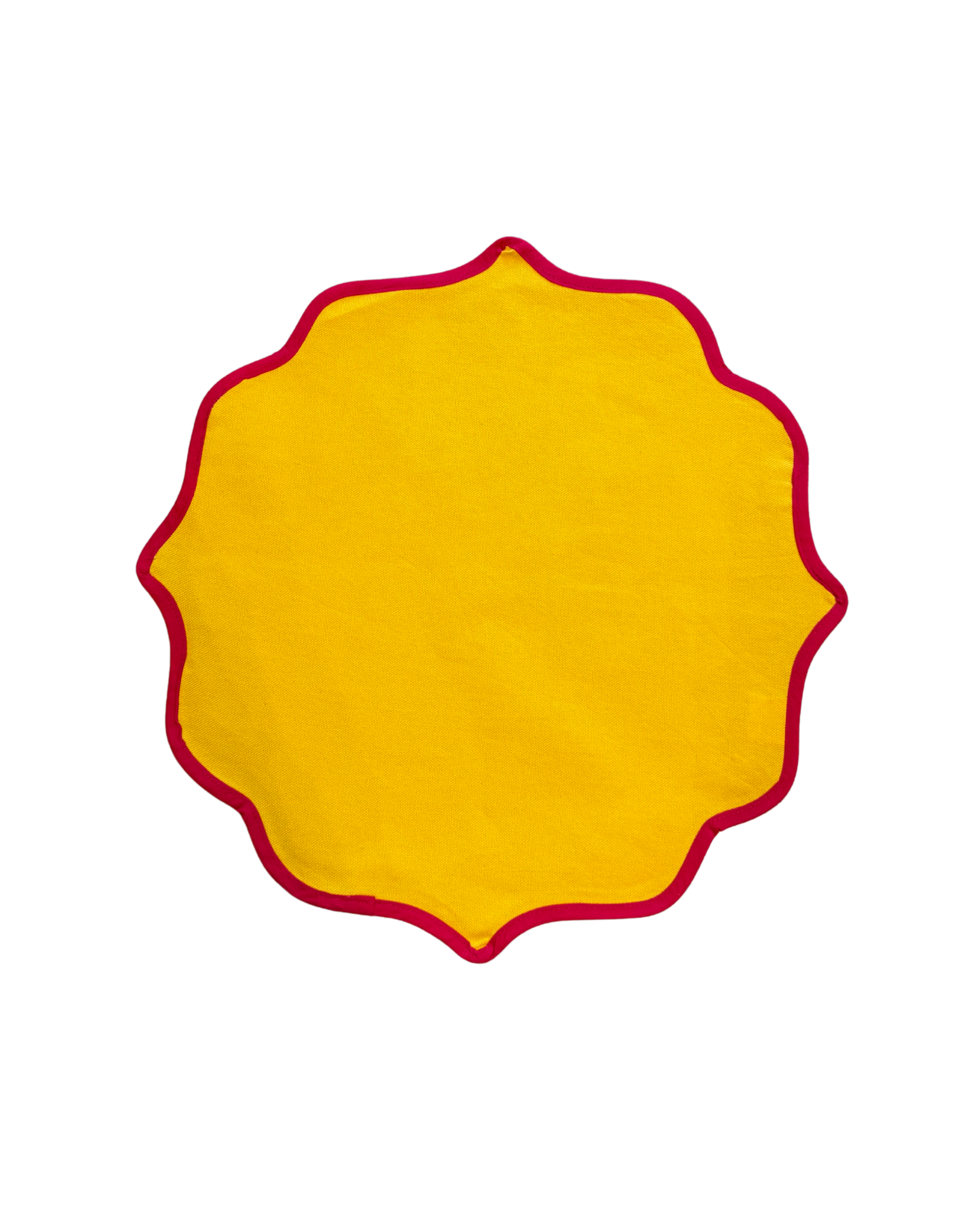 Ikat Tischset Gelb/Pink (4er Set)