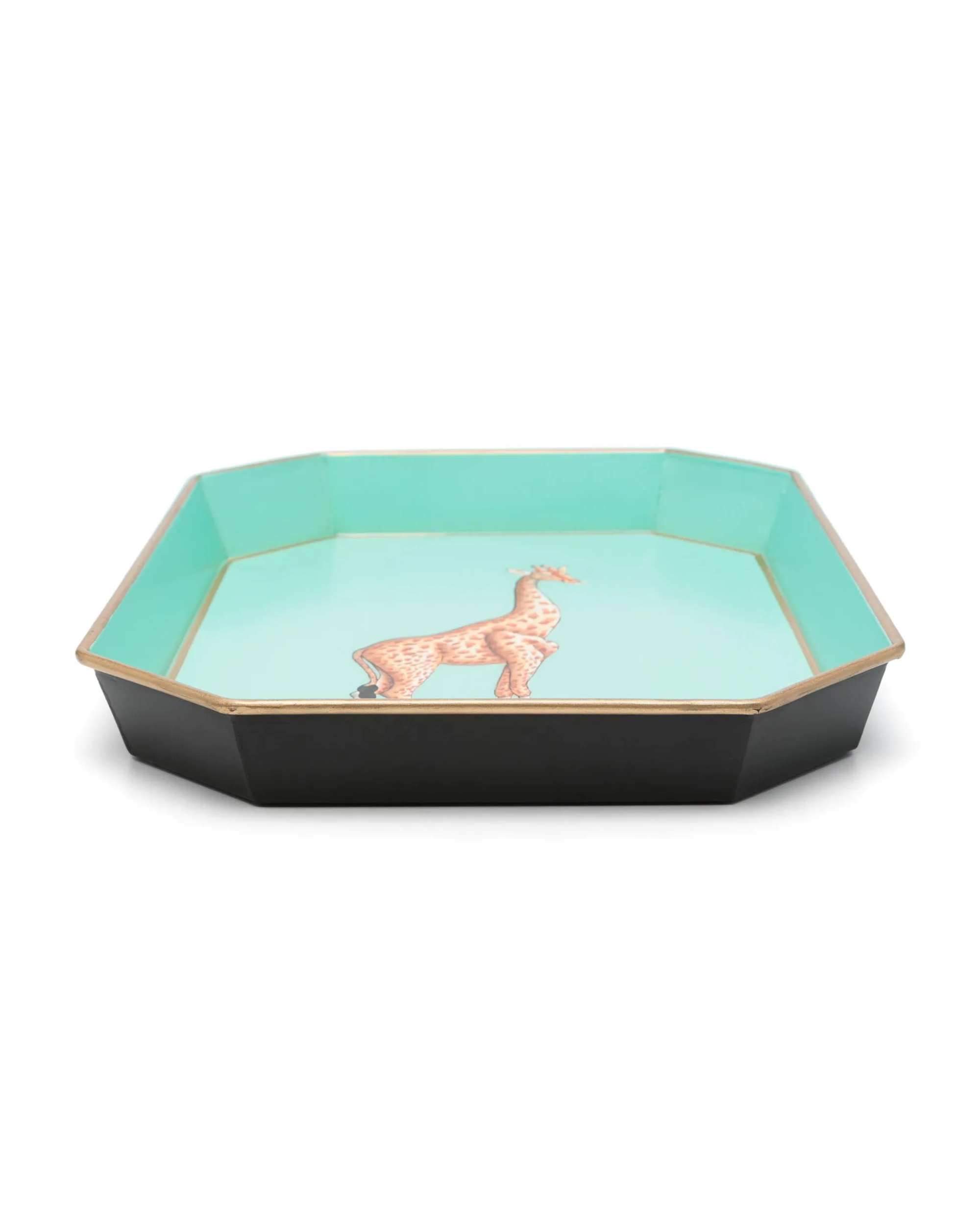 Handbemaltes Eisentablett Giraffe