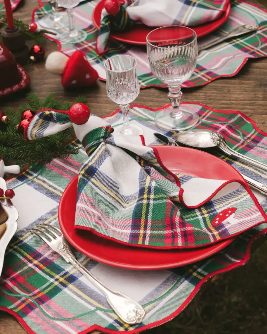 Tischsets Highland Snow (Set of 2)