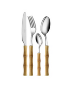 Besteckset Bambus Braun – Gedeck