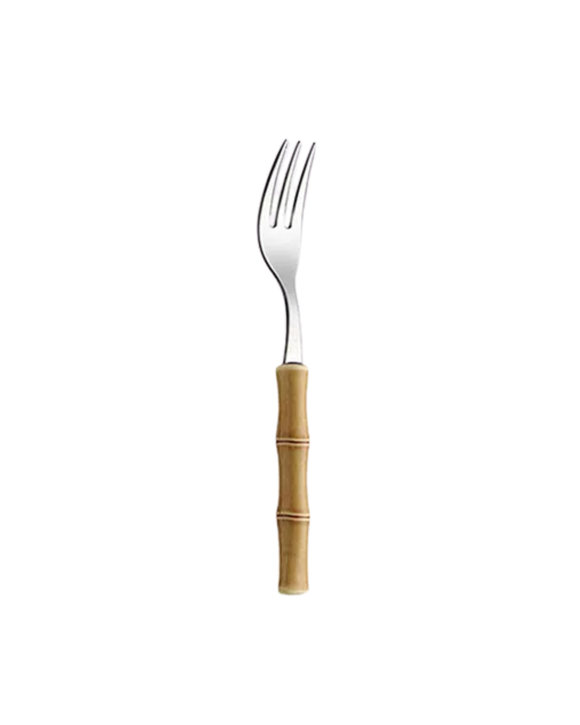 Kuchengabel Beige Bamboo 6er Set