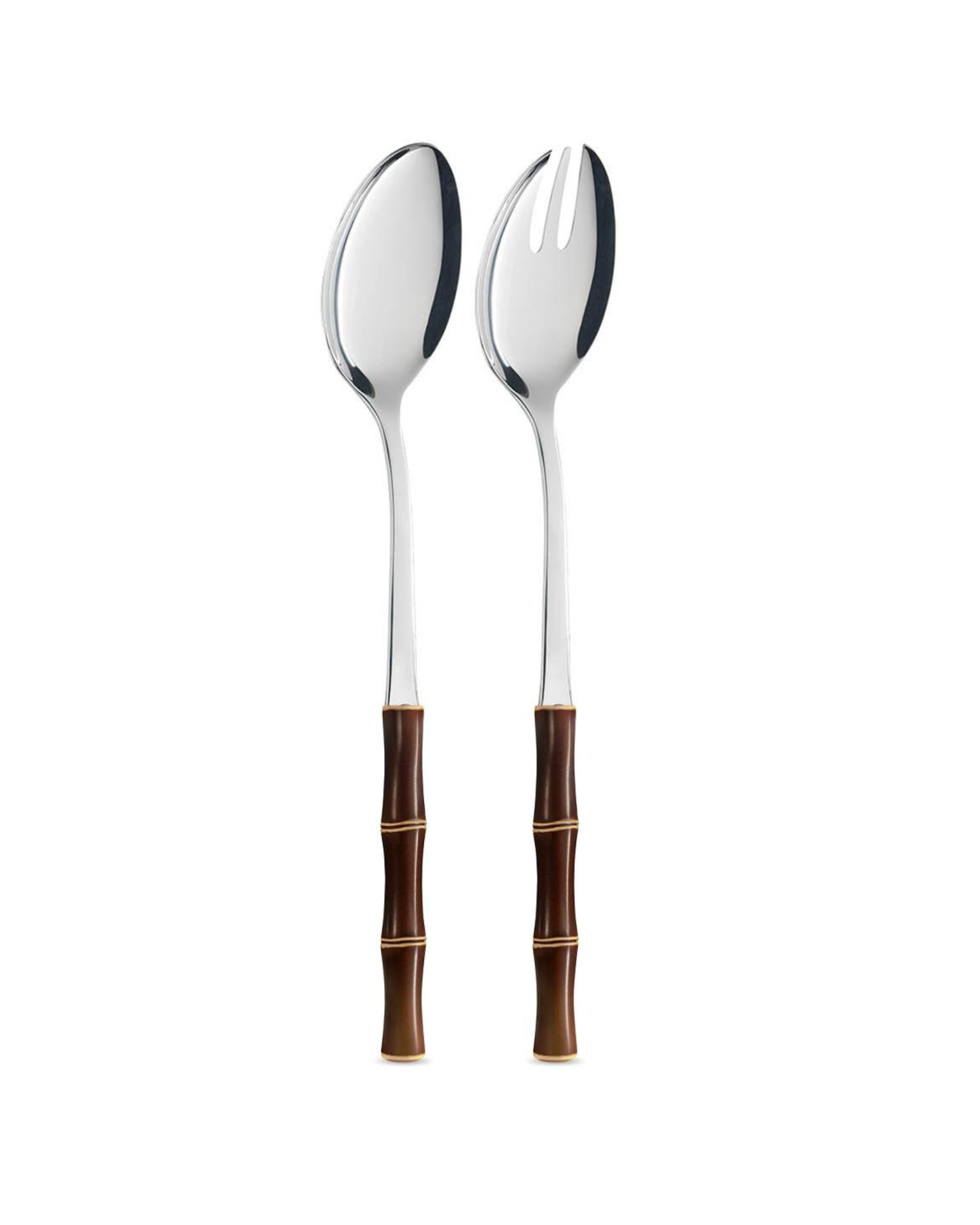 Salatbesteck Beige Bamboo – 2-teiliges Set