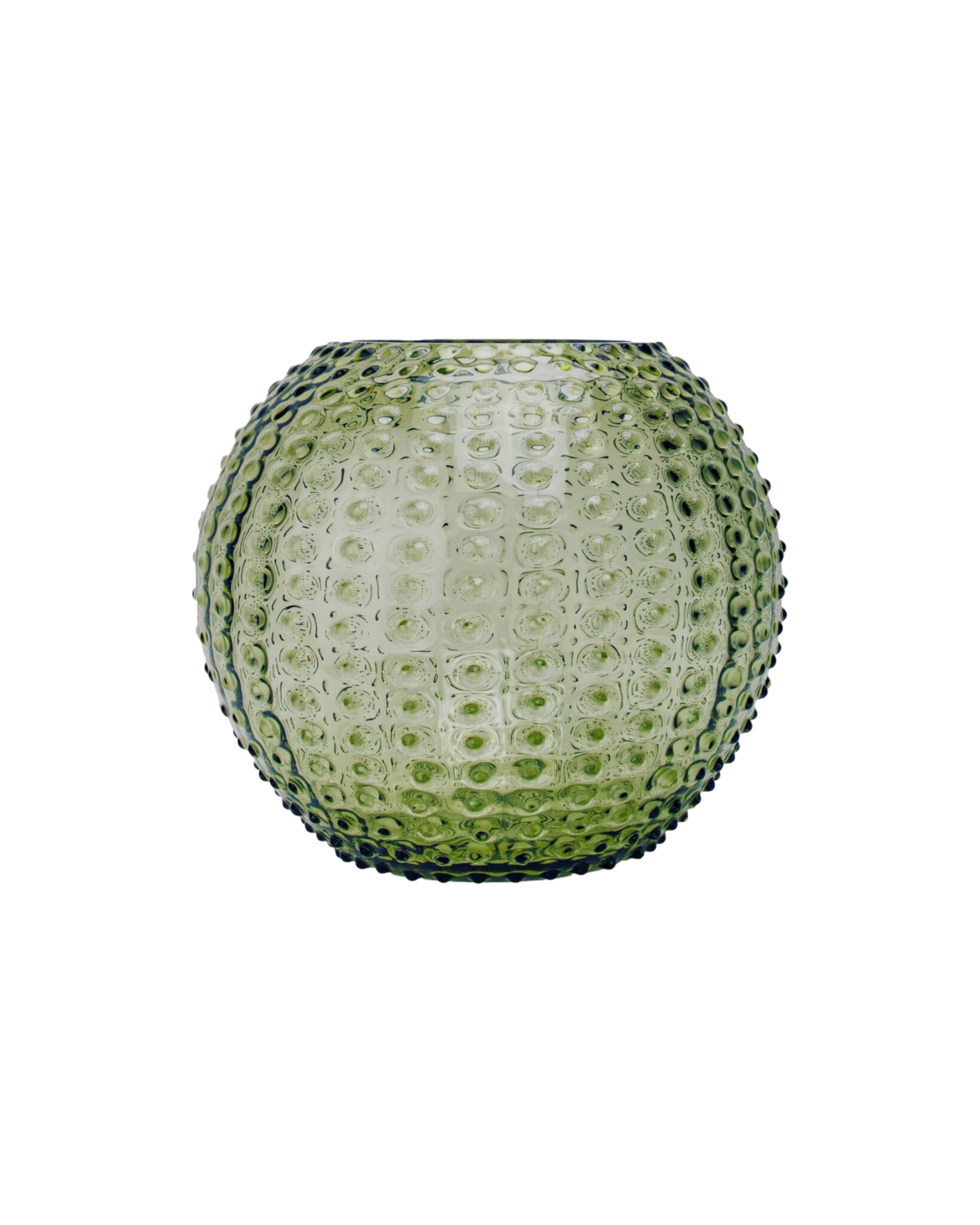 Anna von Lipa Hobail Globe Vase Olive Green 18 cm