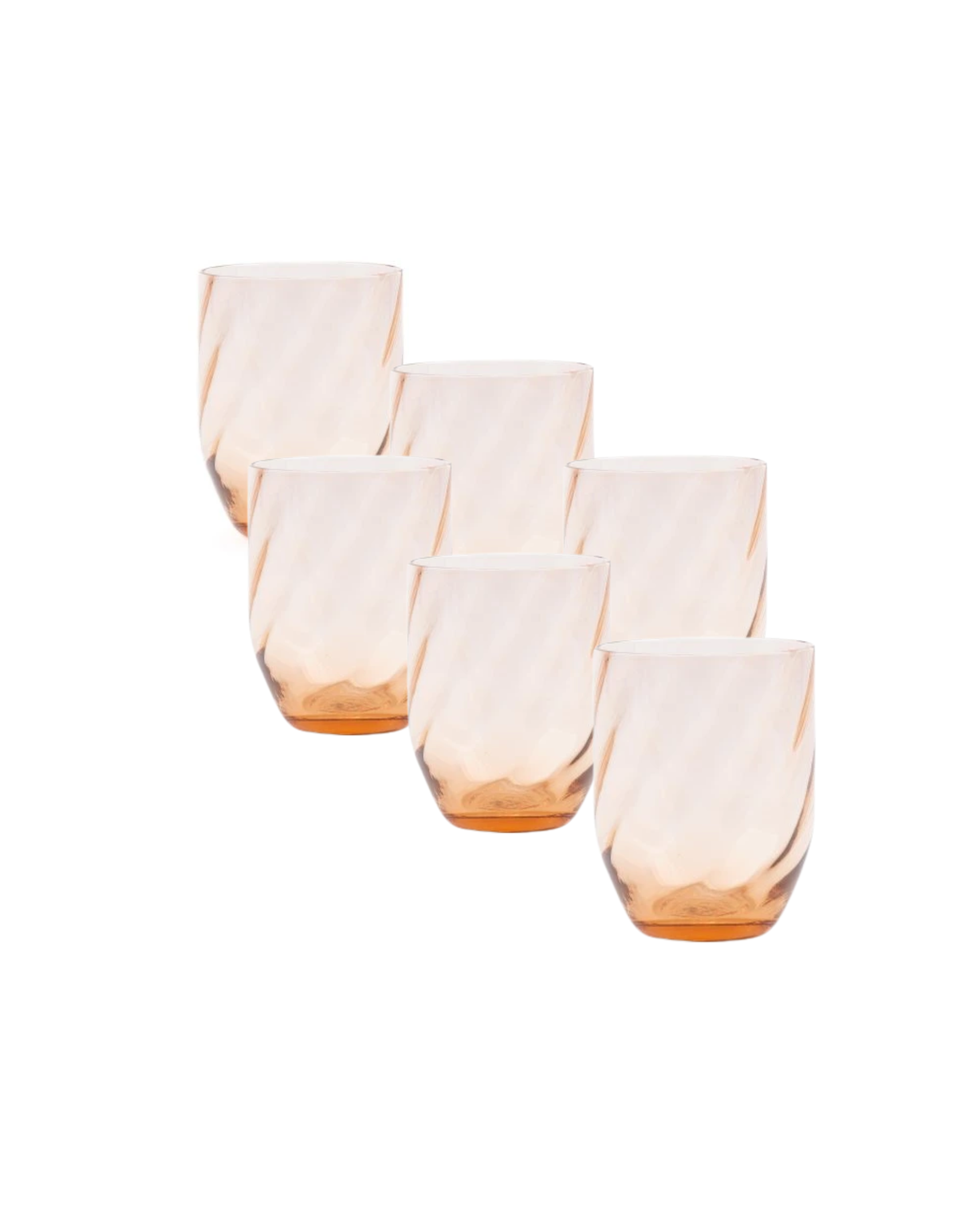 Anna von Lipa Swirl Tumbler New Brown (Set of 6)