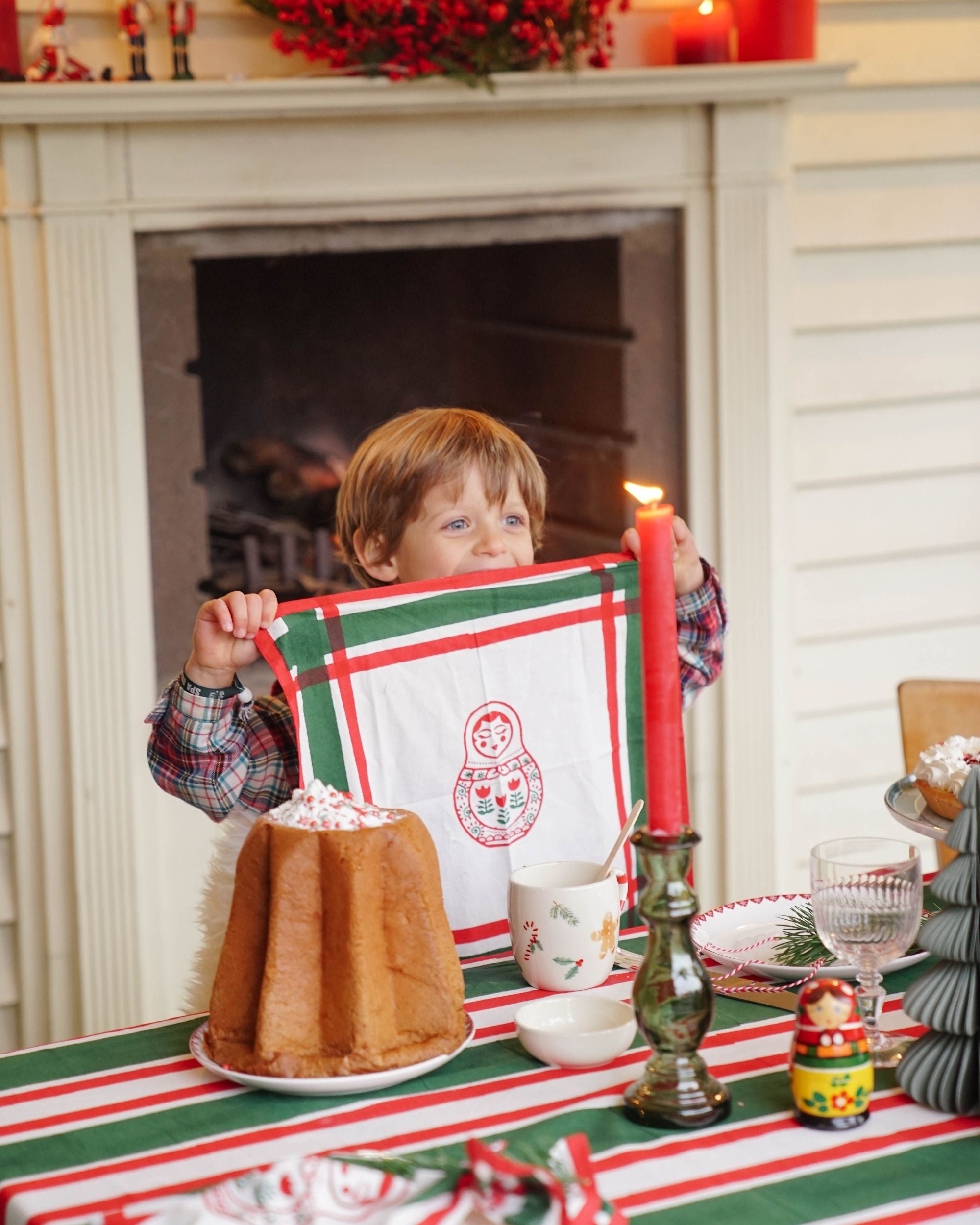 Serviette Wallace Rot (2er Set)