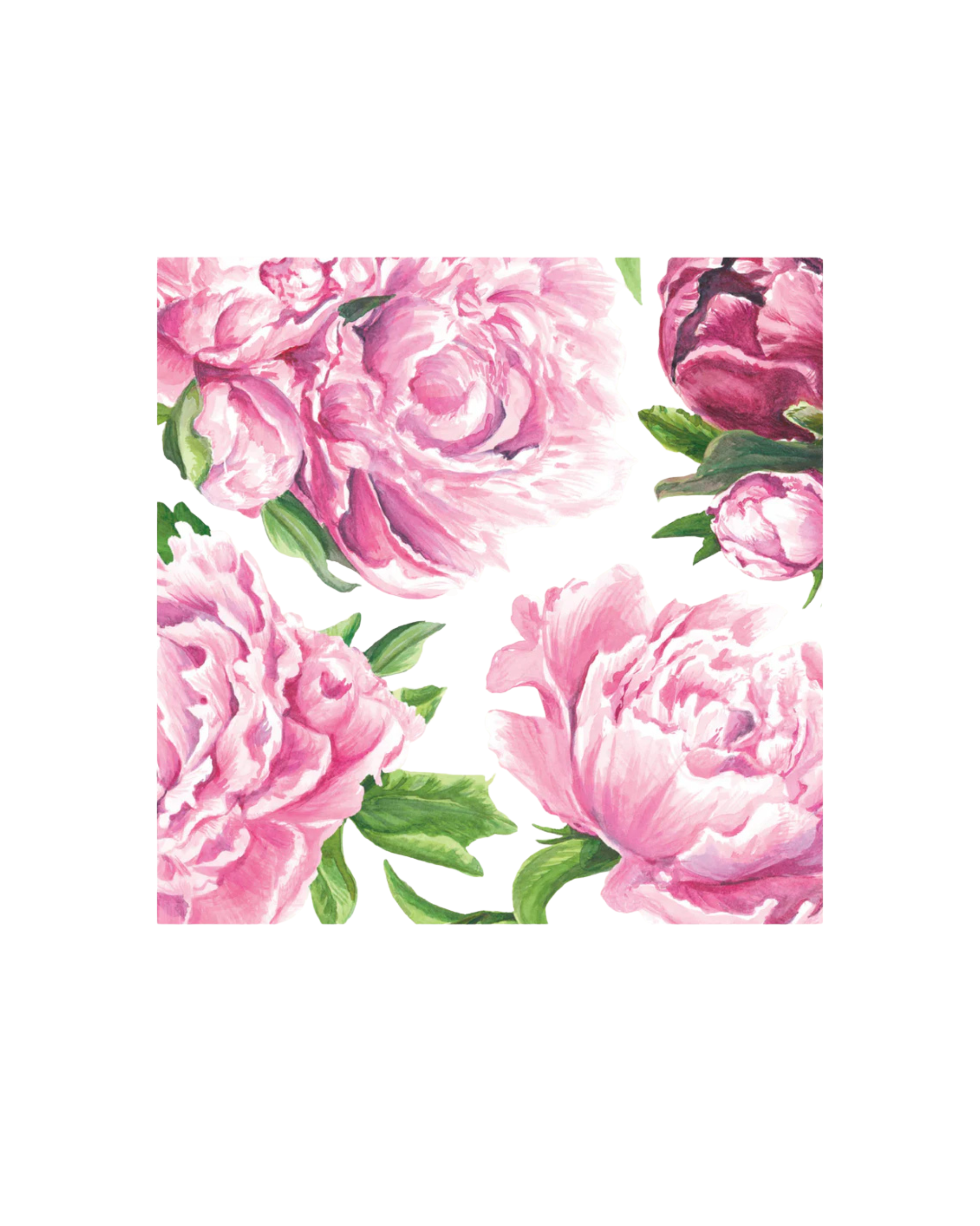 Paper napkin peony
