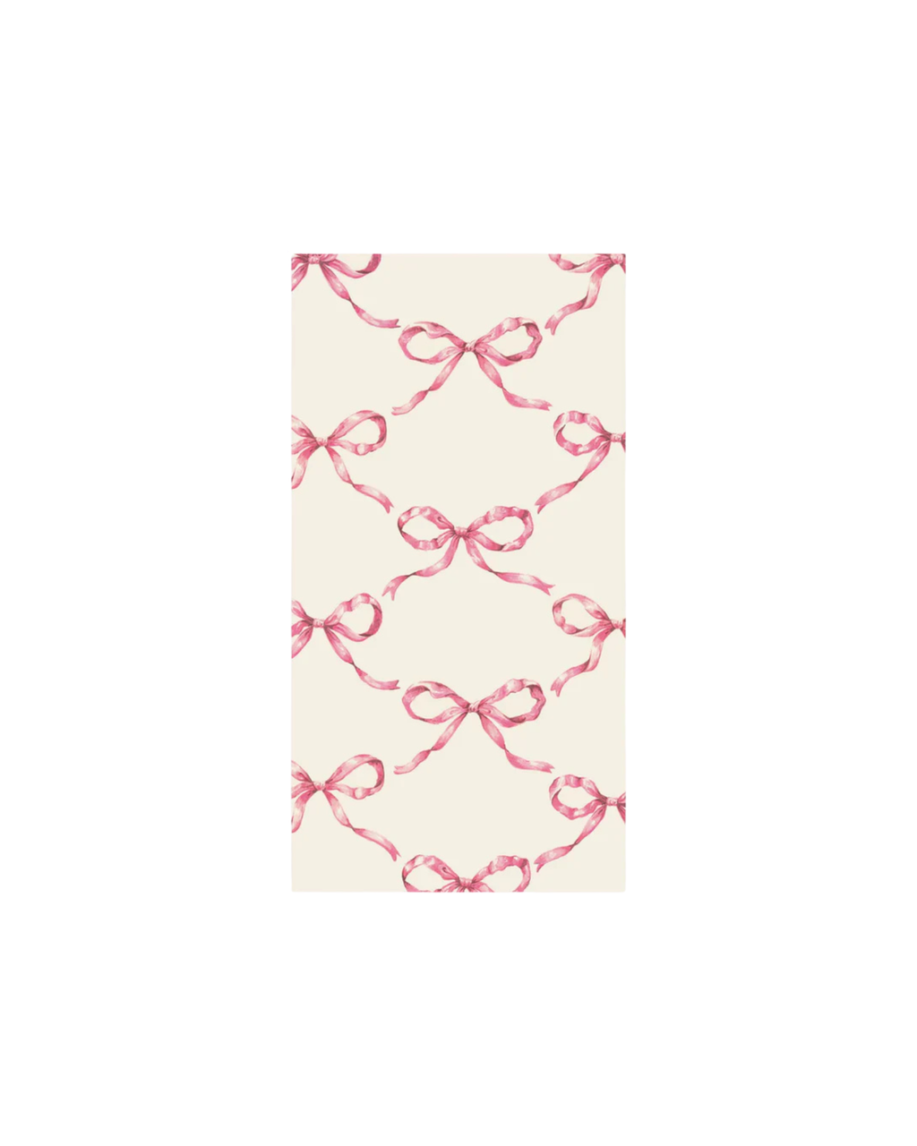 Paper napkin with pink ribbon