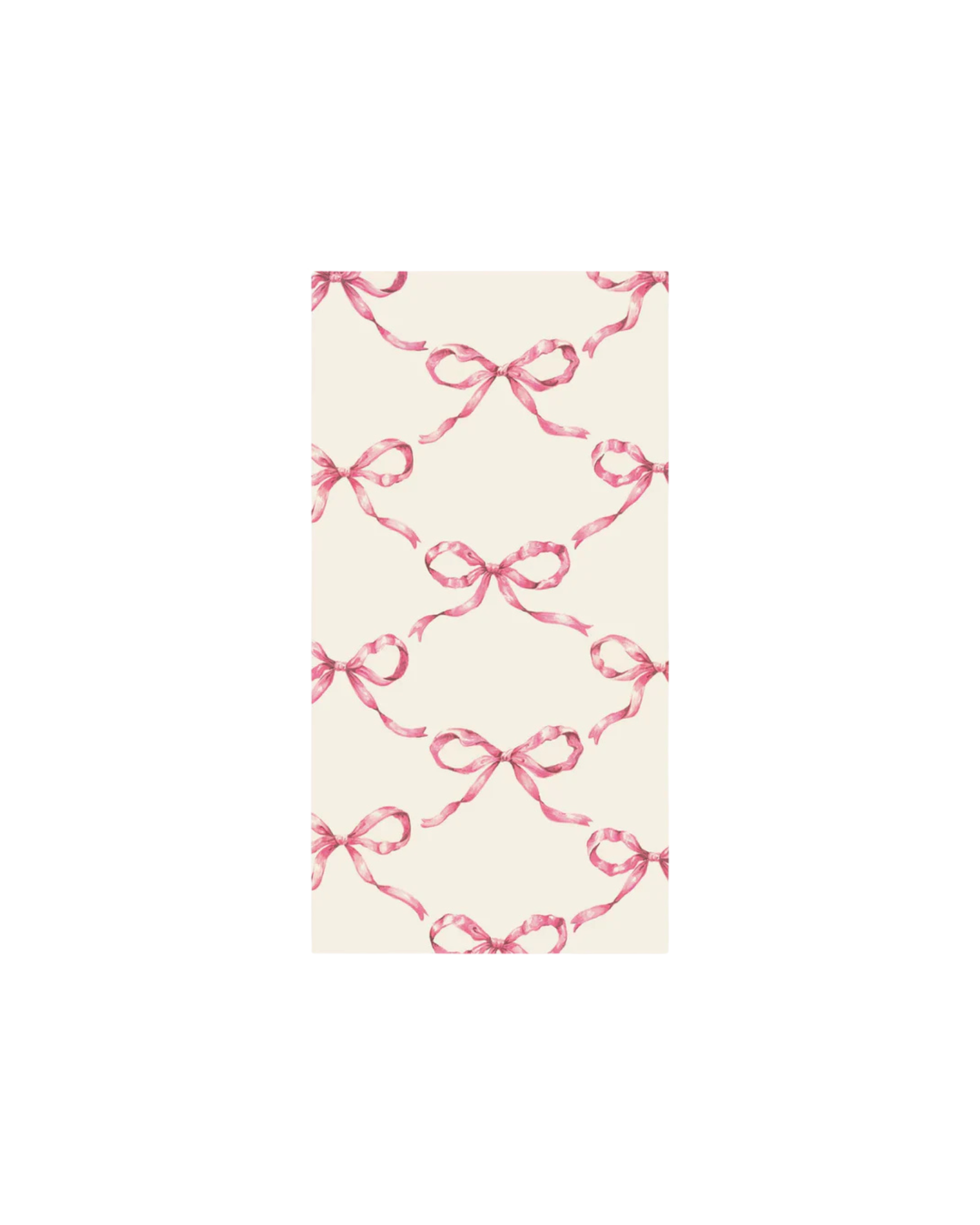 Paper napkin with pink ribbon