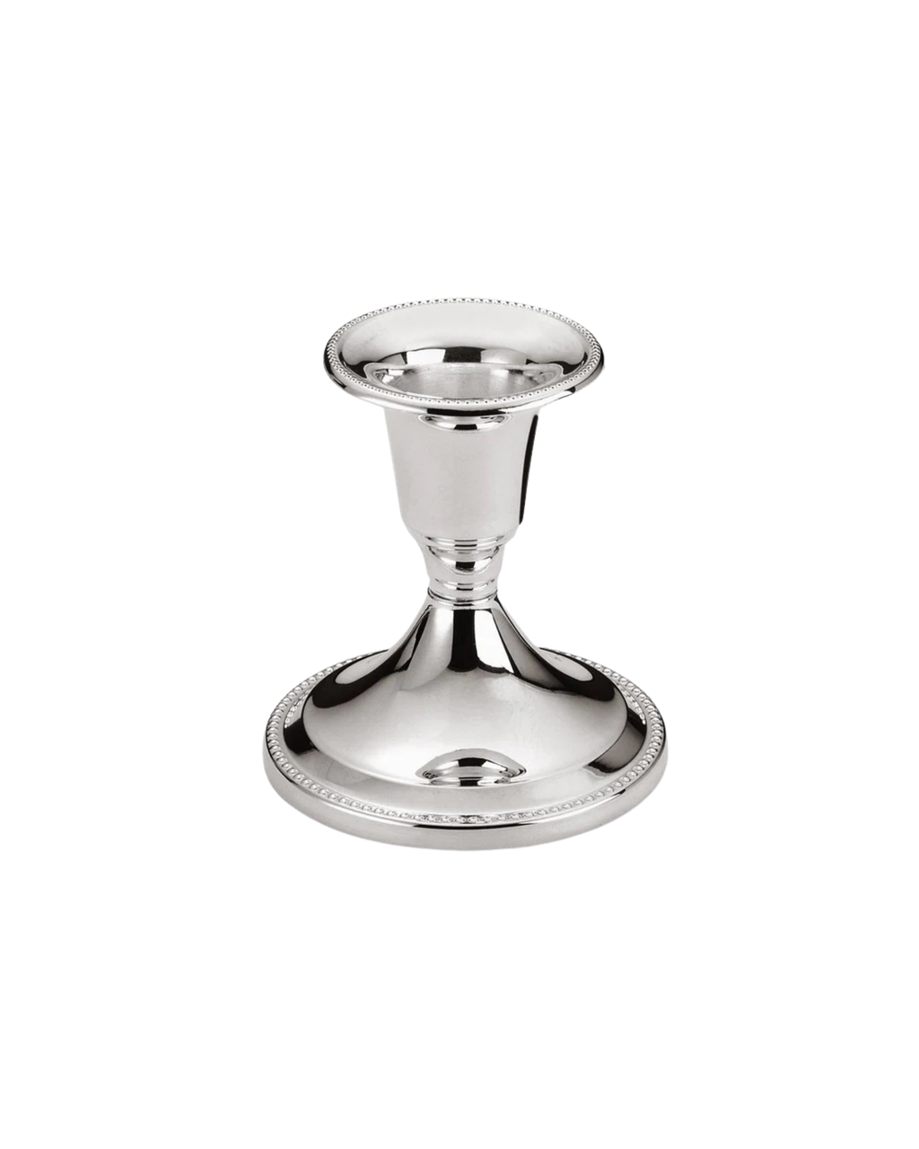 Silver-plated taper candle holder