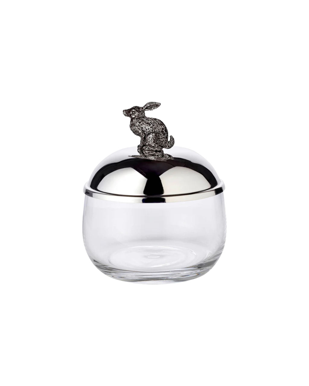 Silver-plated rabbit storage box