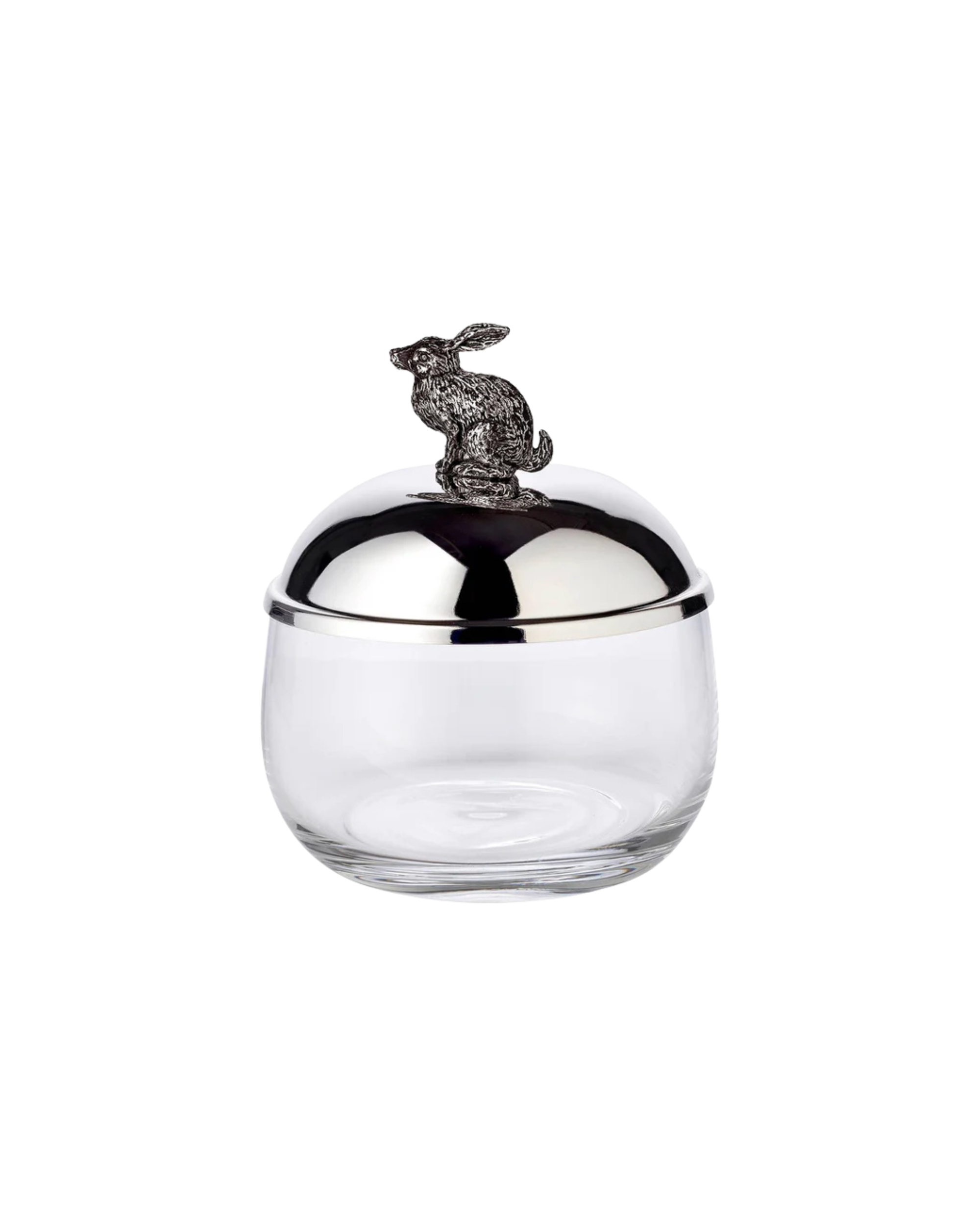 Silver-plated rabbit storage box