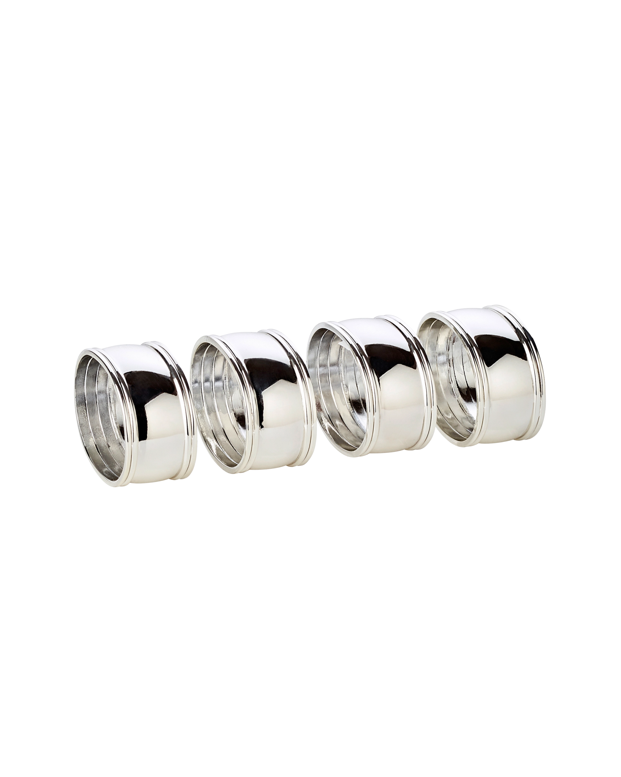 Serviettenring versilbert, 4er Set