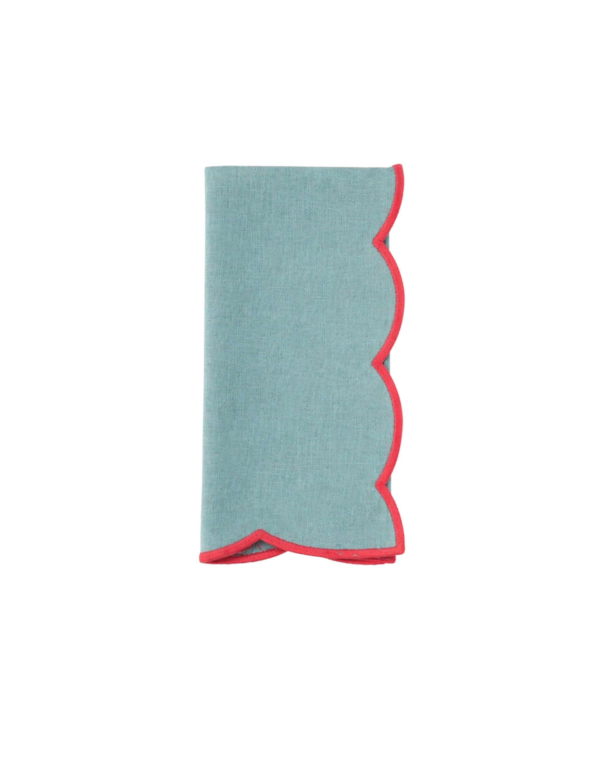Stoffserviette Blau-Rot, 2er Set