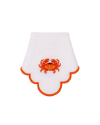 Napkin Crab Orange-White, Set of 2