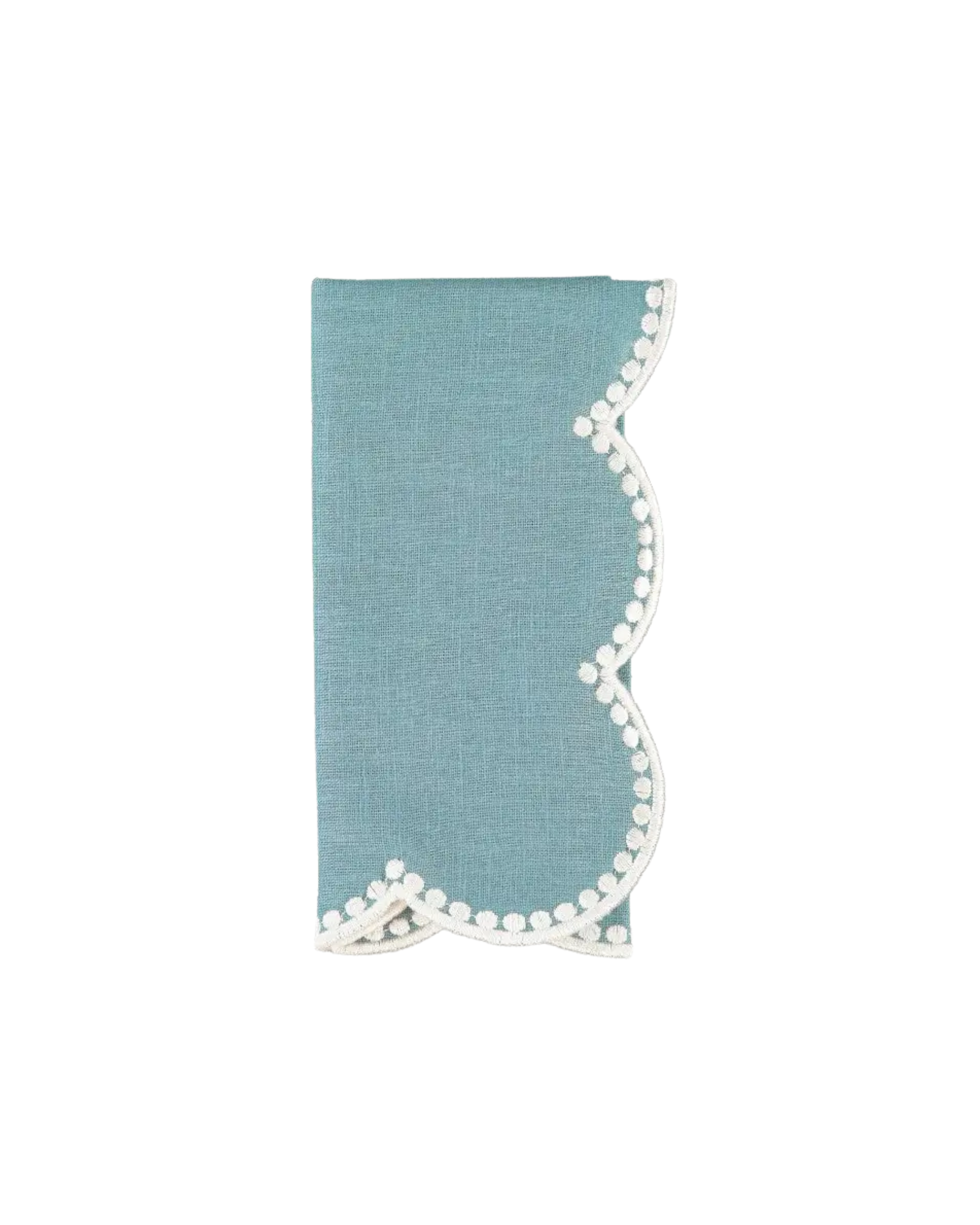 Stoffserviette Blau-Weiß, 2er Set