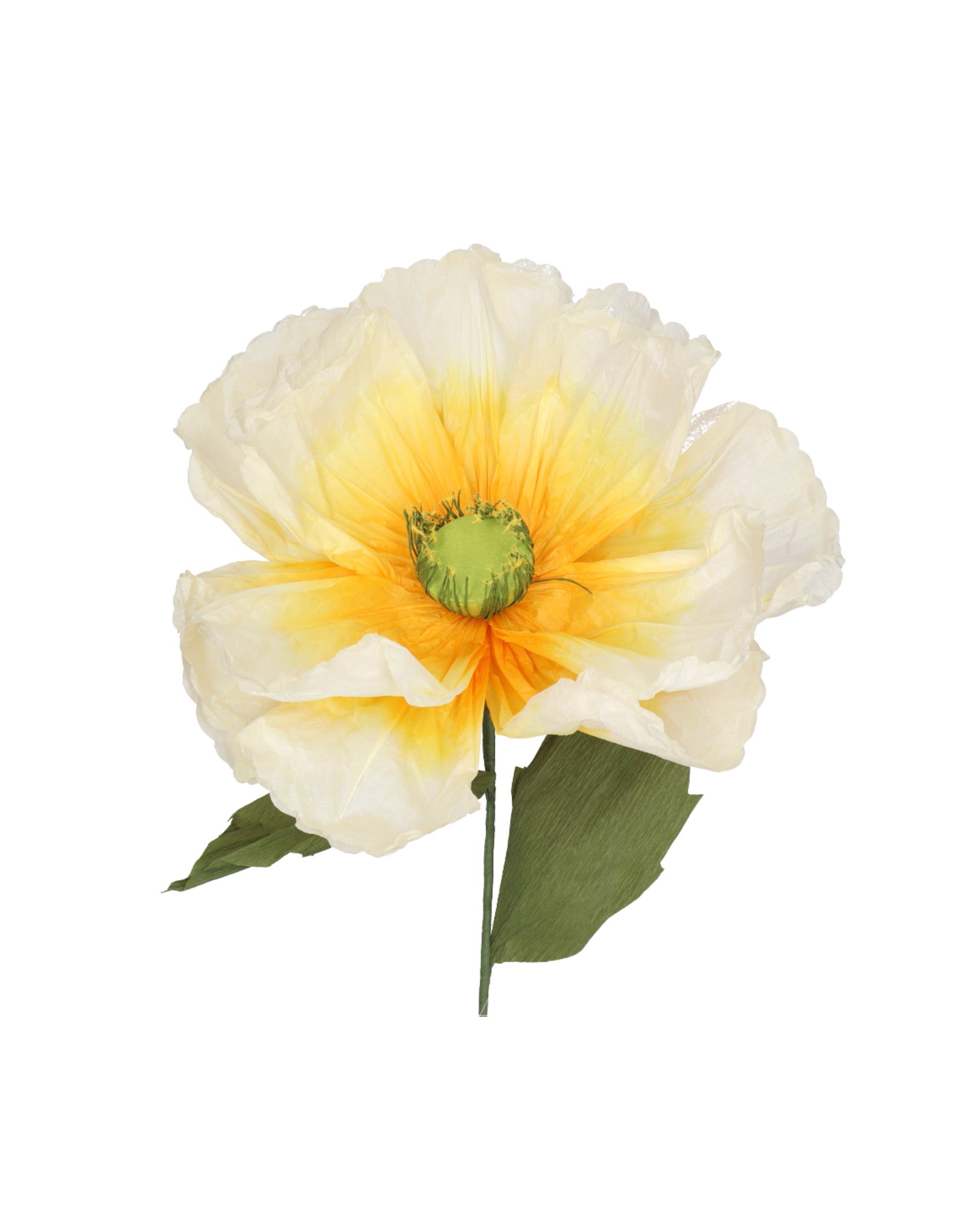 Papier Mohnblume Orange Large