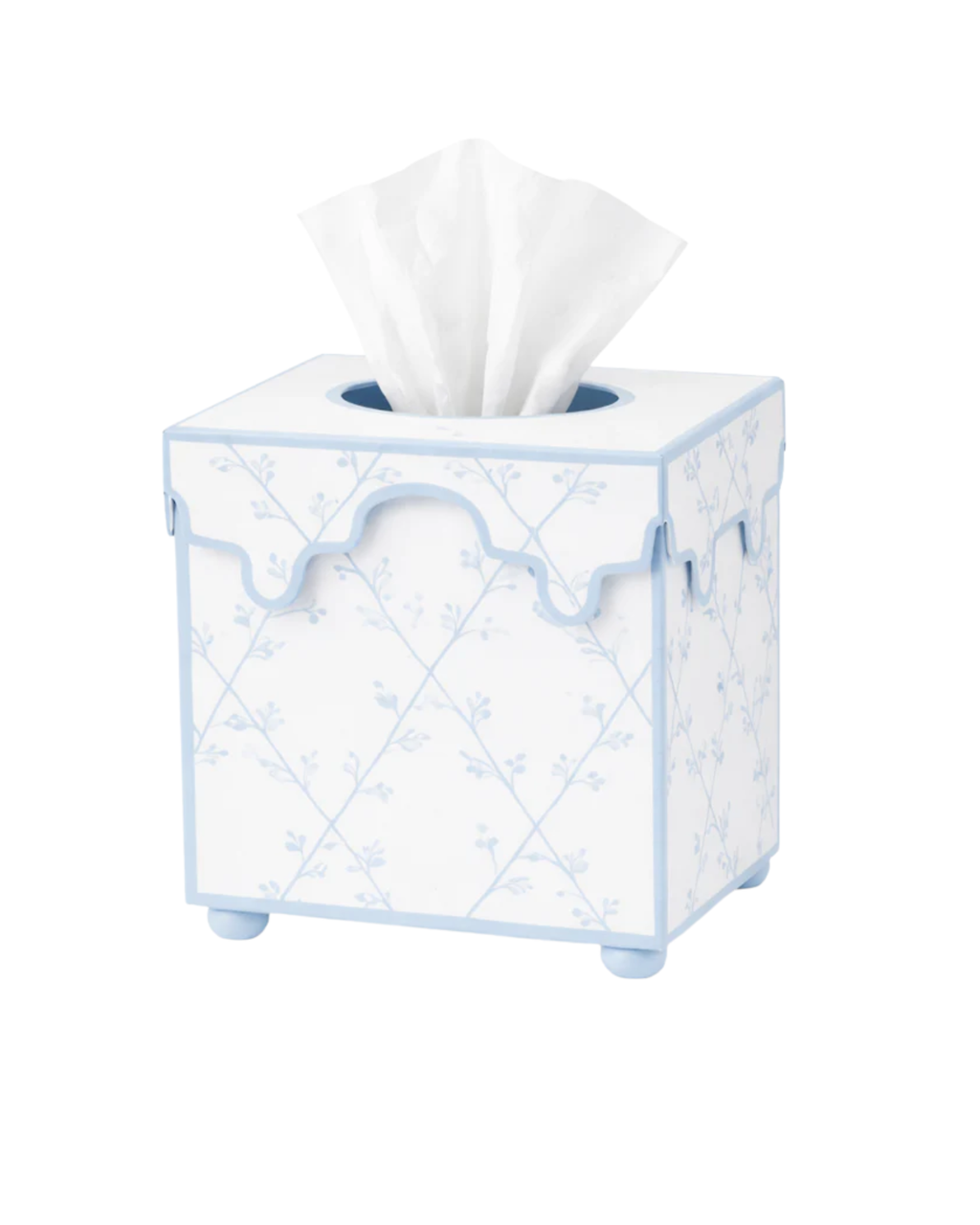Tissue Box Blau-Weiß