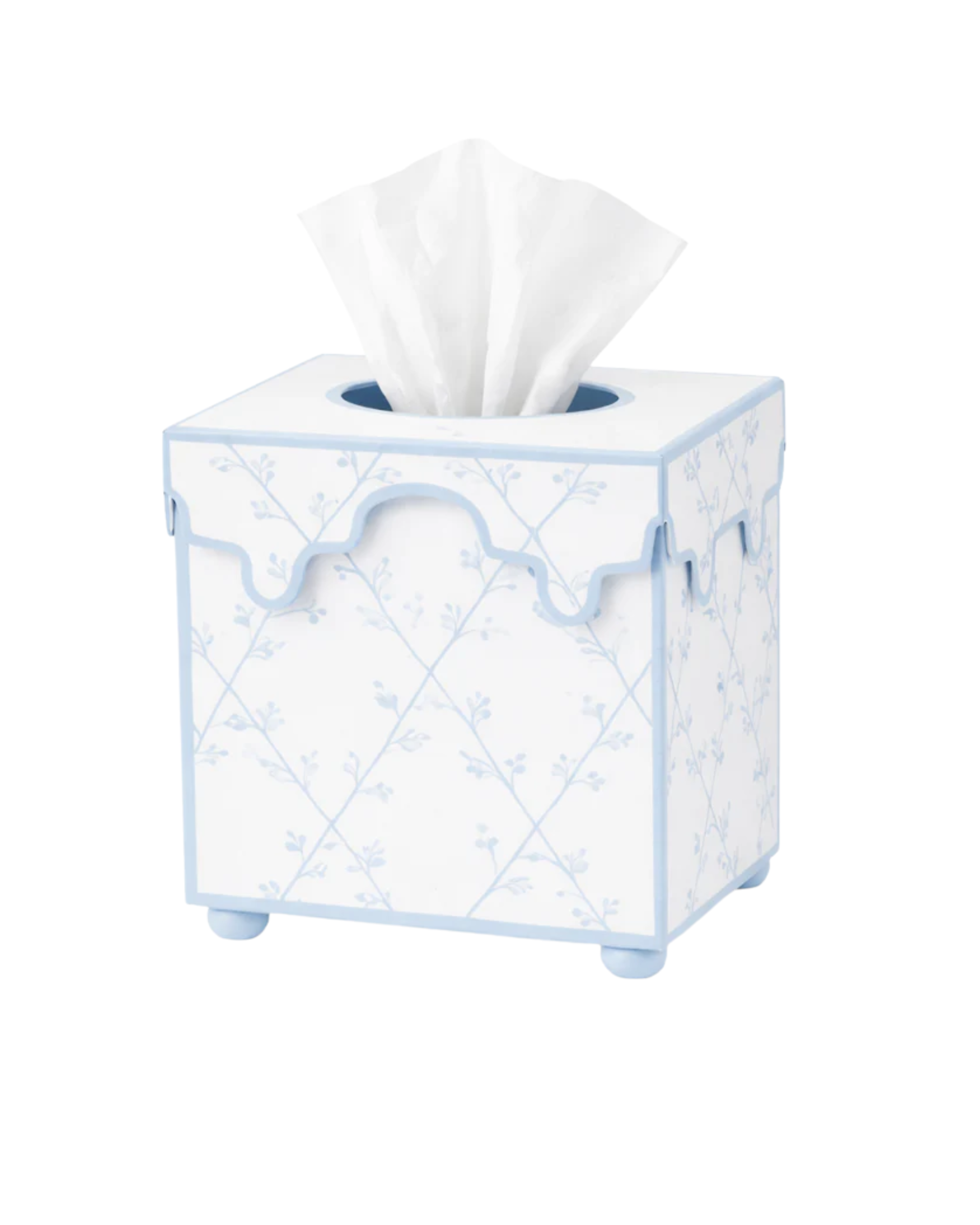 Tissue Box Blau-Weiß