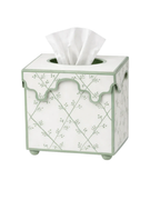 Tissue Box Green-White