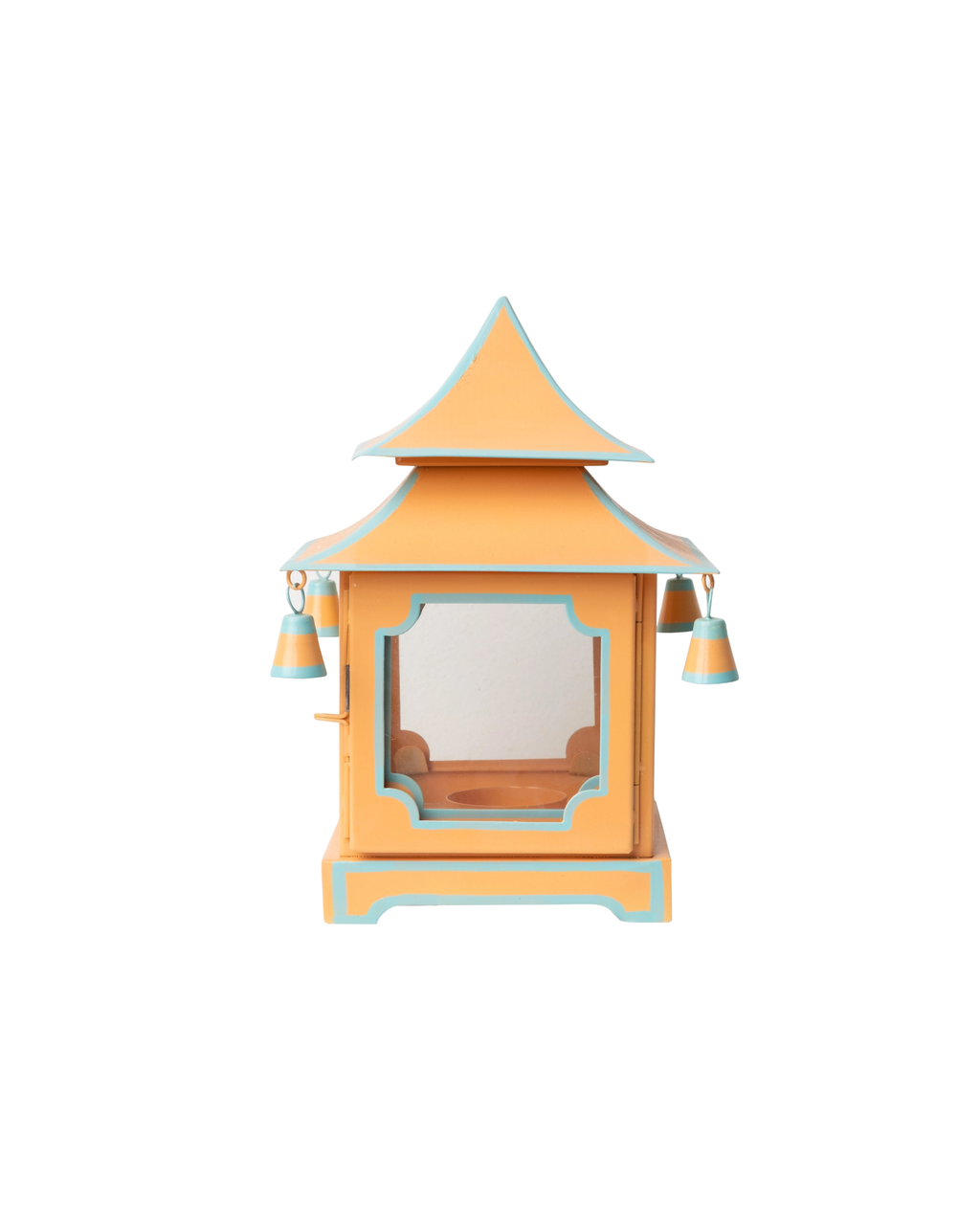 Metall Pagodenlaterne Apricot Small