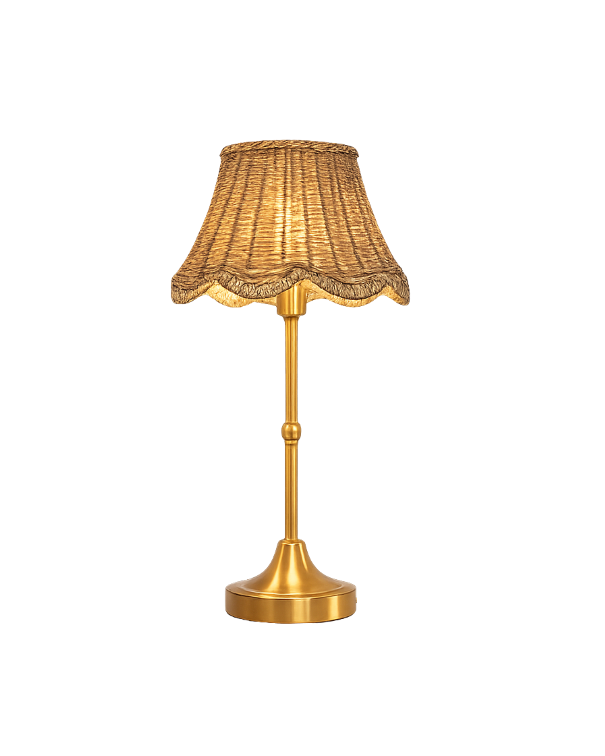 Rattan Tischlampe
