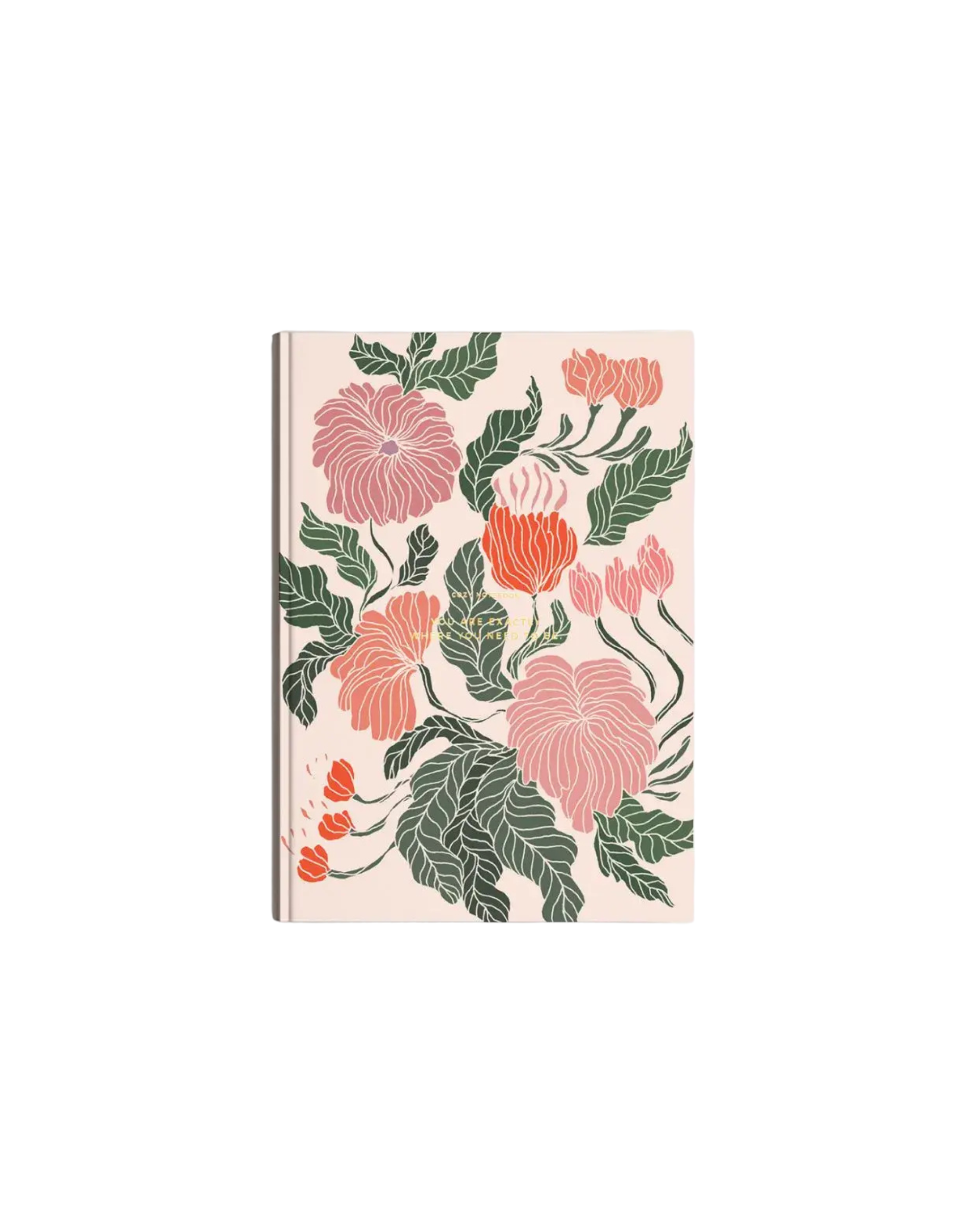 Notizbuch Floral Rosa-Grün
