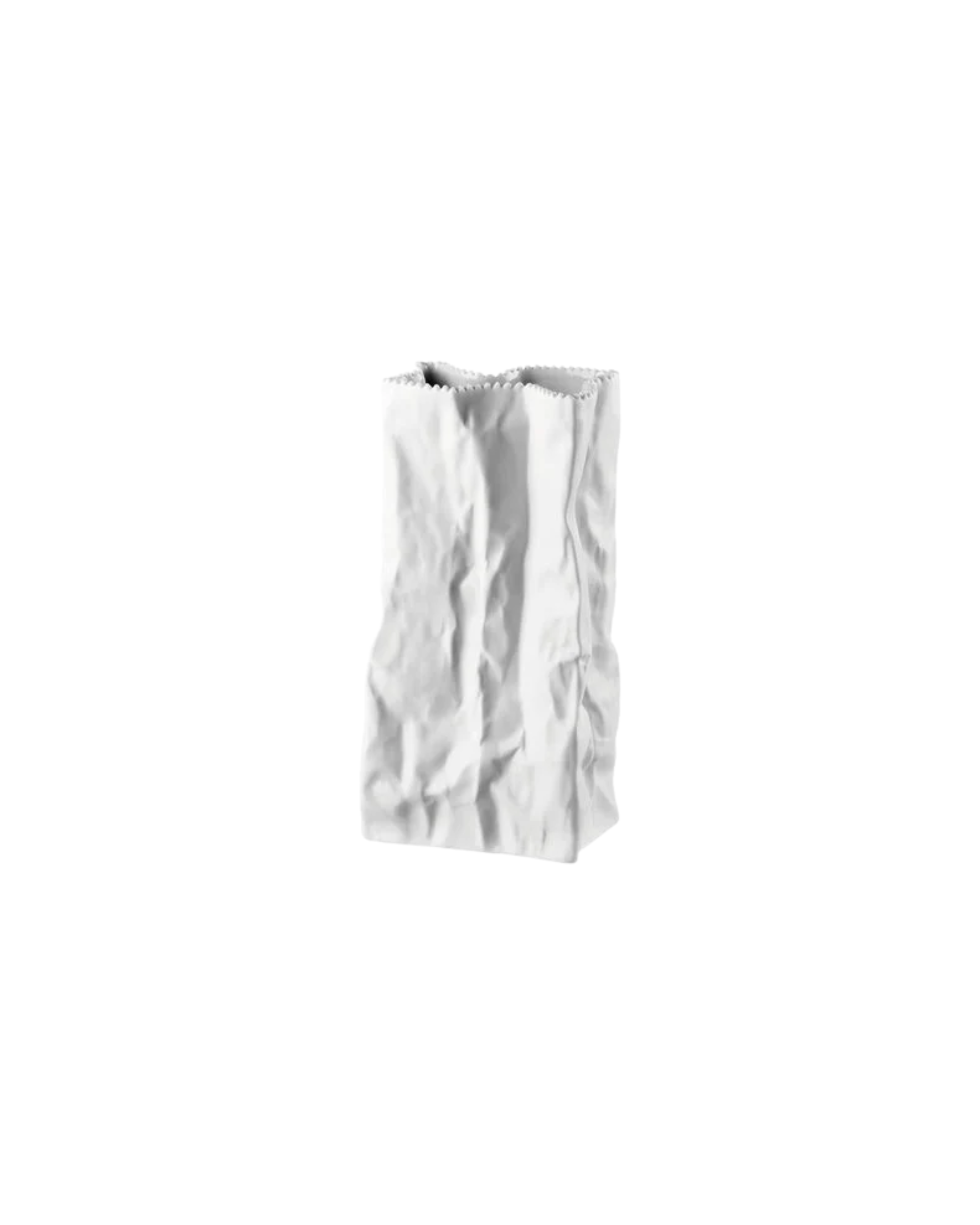 Rosenthal Porzellan Tütenvase Weiss Matt 22cm