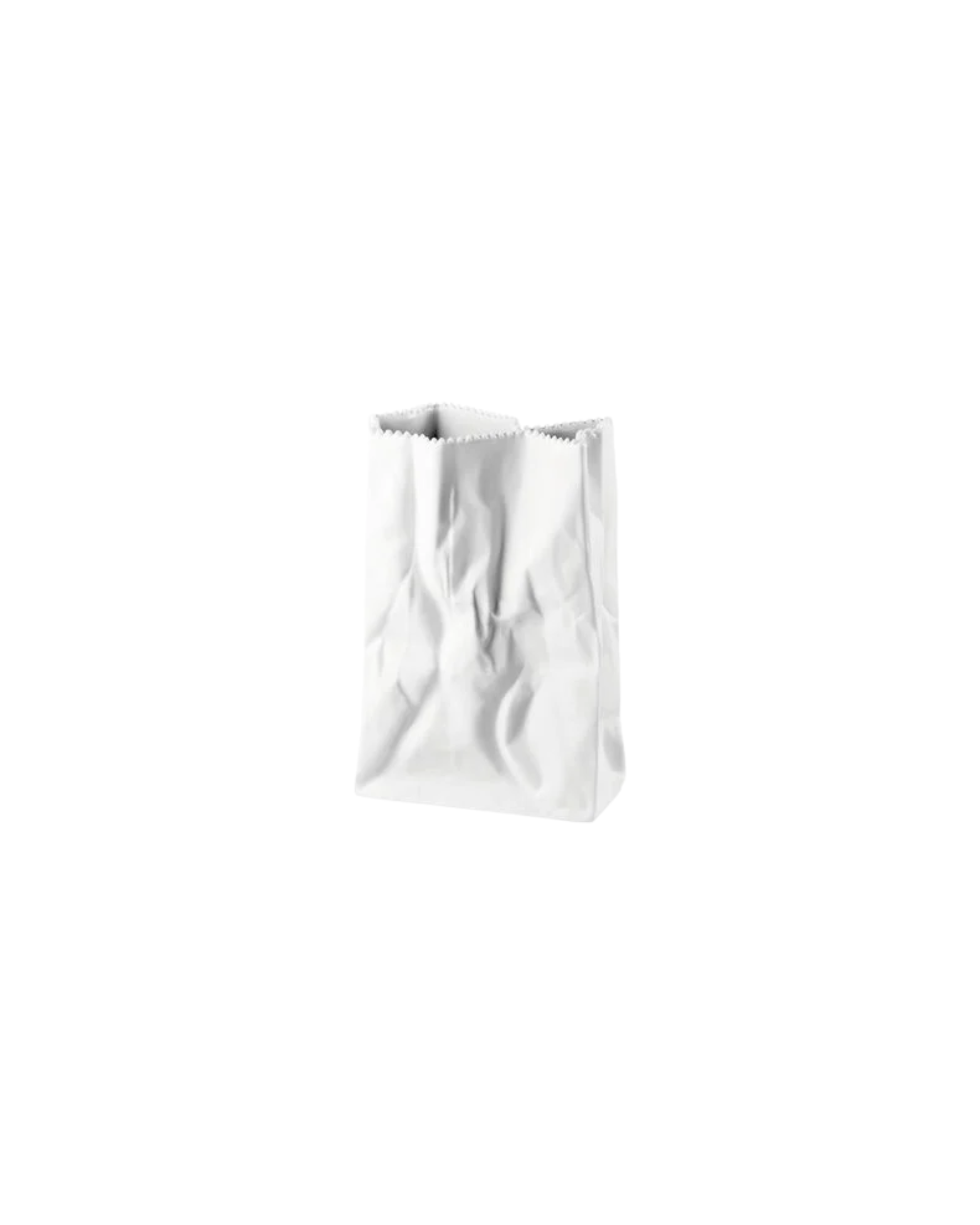 Rosenthal Porzellan Tütenvase Weiss Matt 18cm