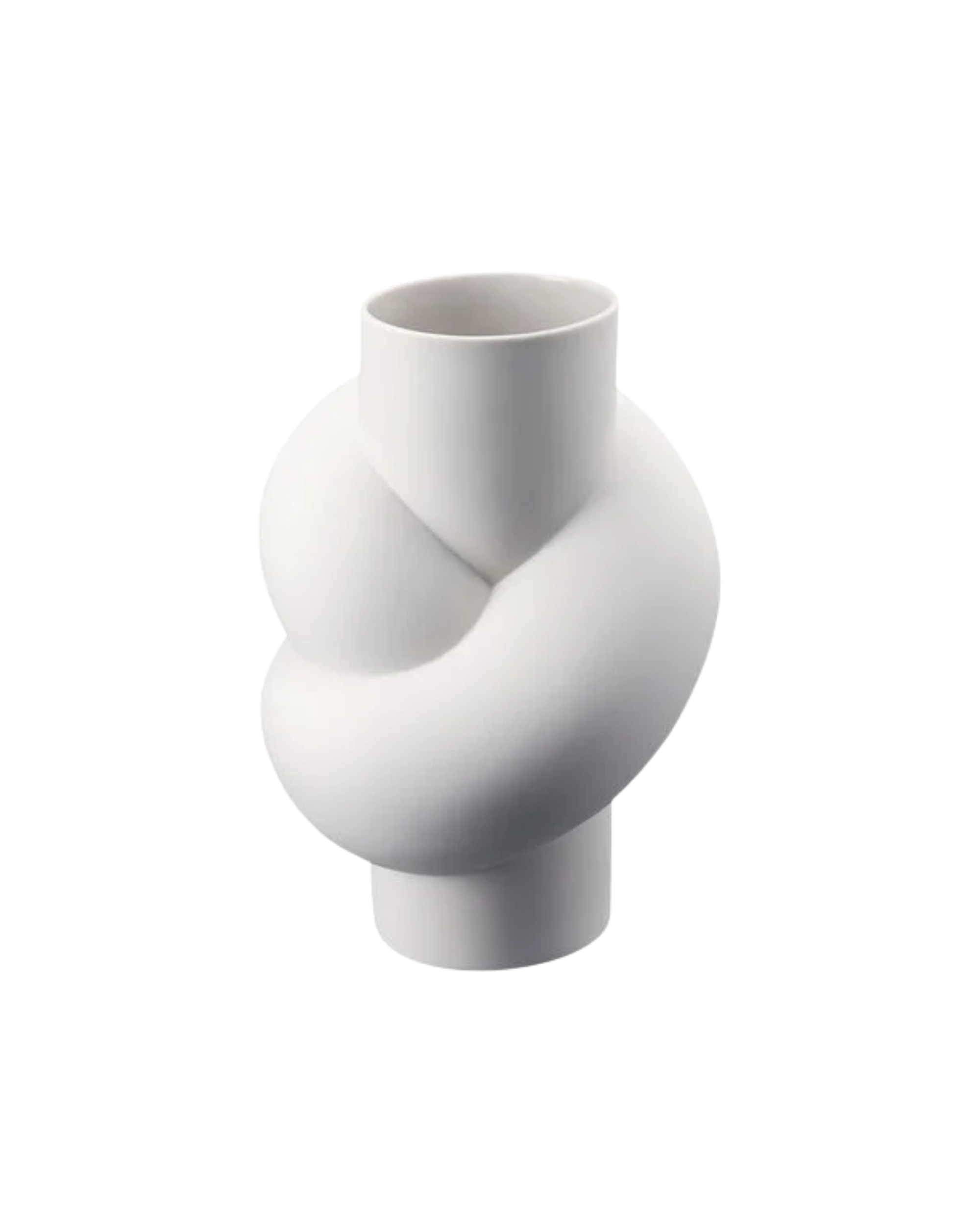 Rosenthal Porzellan Vase Node Weiss Matt