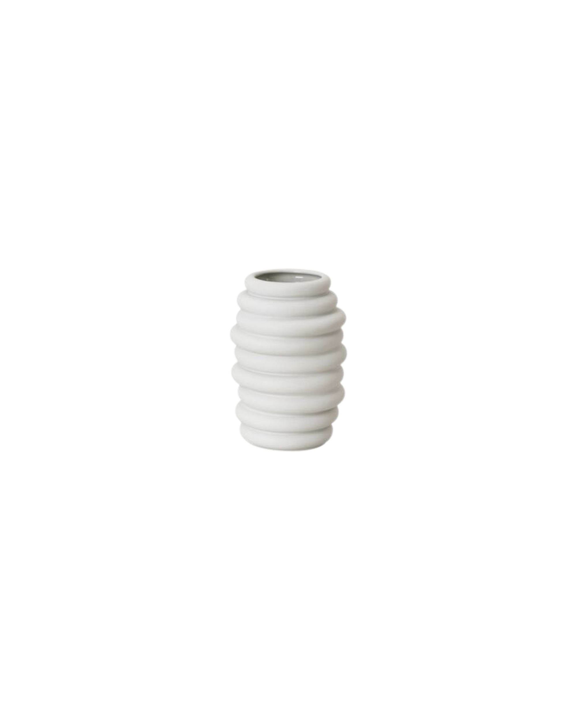 Moderne Rosenthal Porzellan Vase Modell Hop in Weiß matt, Design von Big-Game, präsentiert von Table Desires.