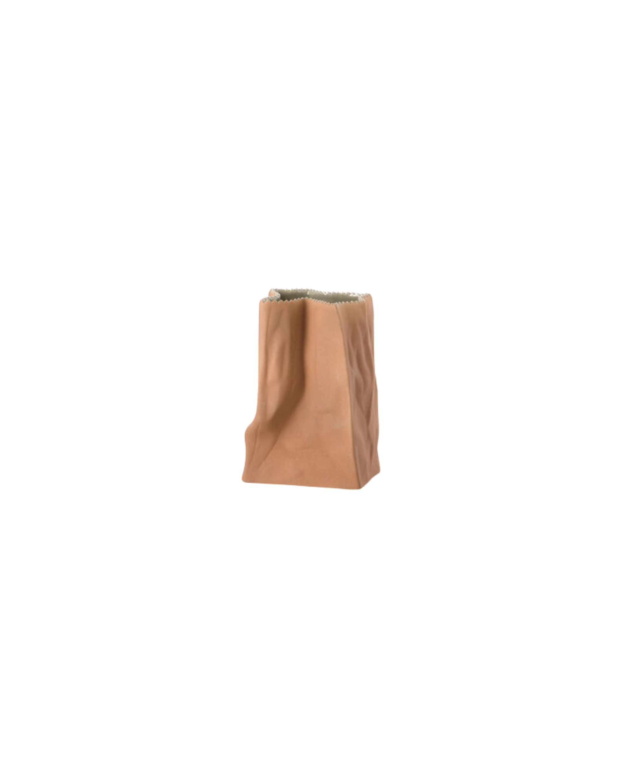 Rosenthal Porzellan Tütenvase Braun 14cm