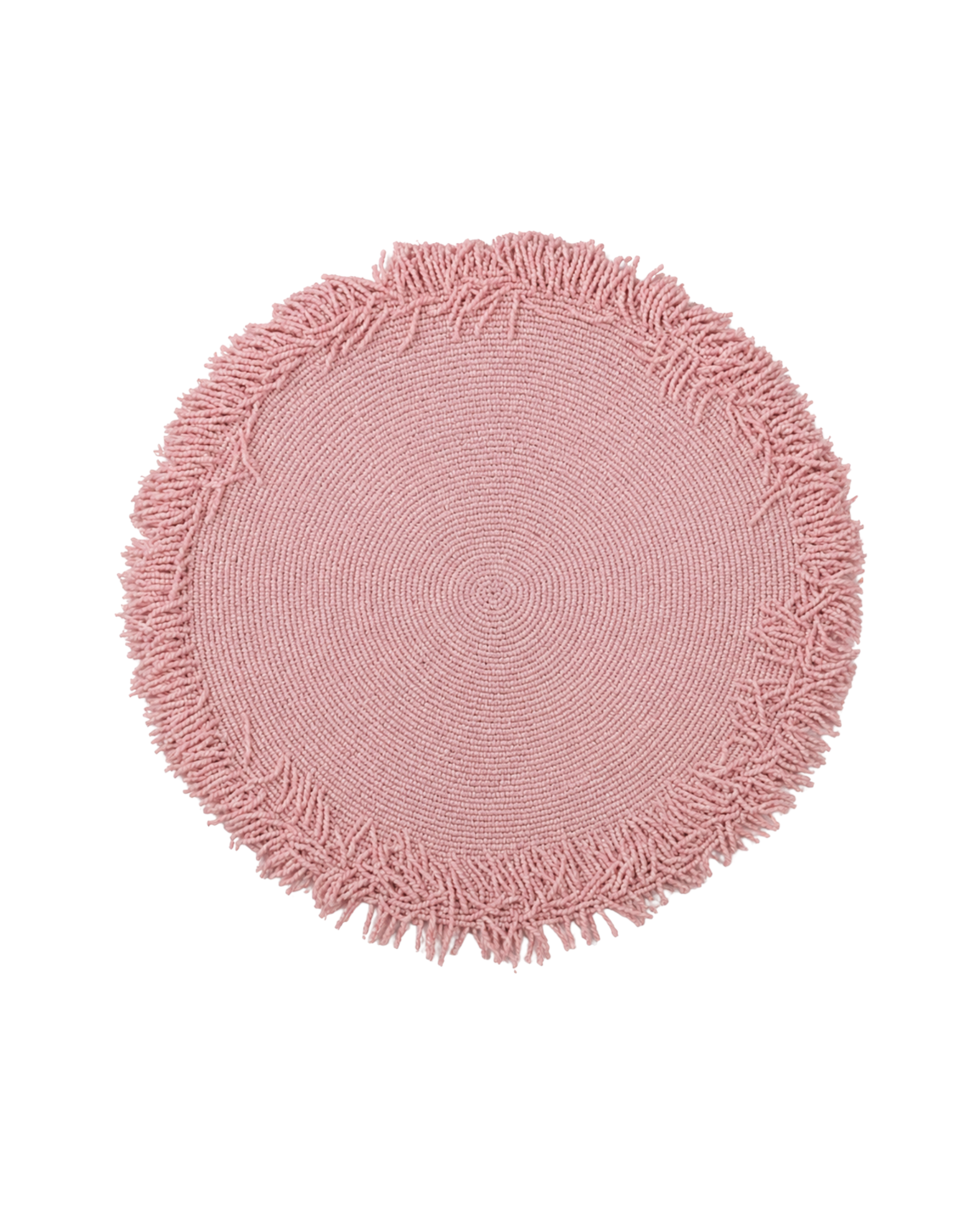 Handgearbeitetes Perlen-Tischset Rosa, 2er Set