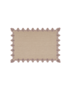 Tischset Leinen beschichtet Braun-Rosa, 2er-Set