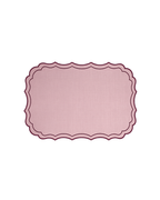 Placemat Linen Coated Pink-Red, Set of 2