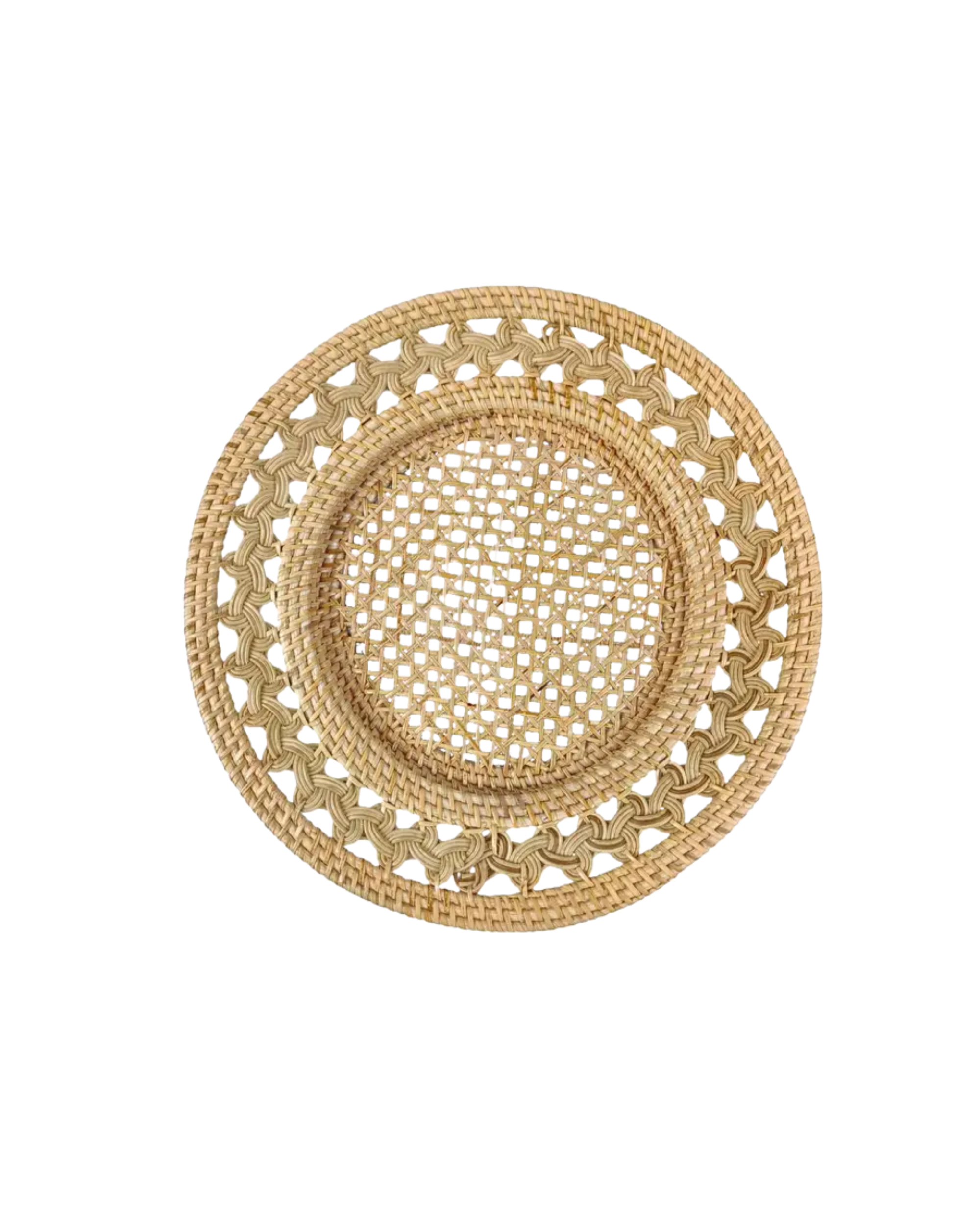Rattan Platzteller Natur, 2er Set