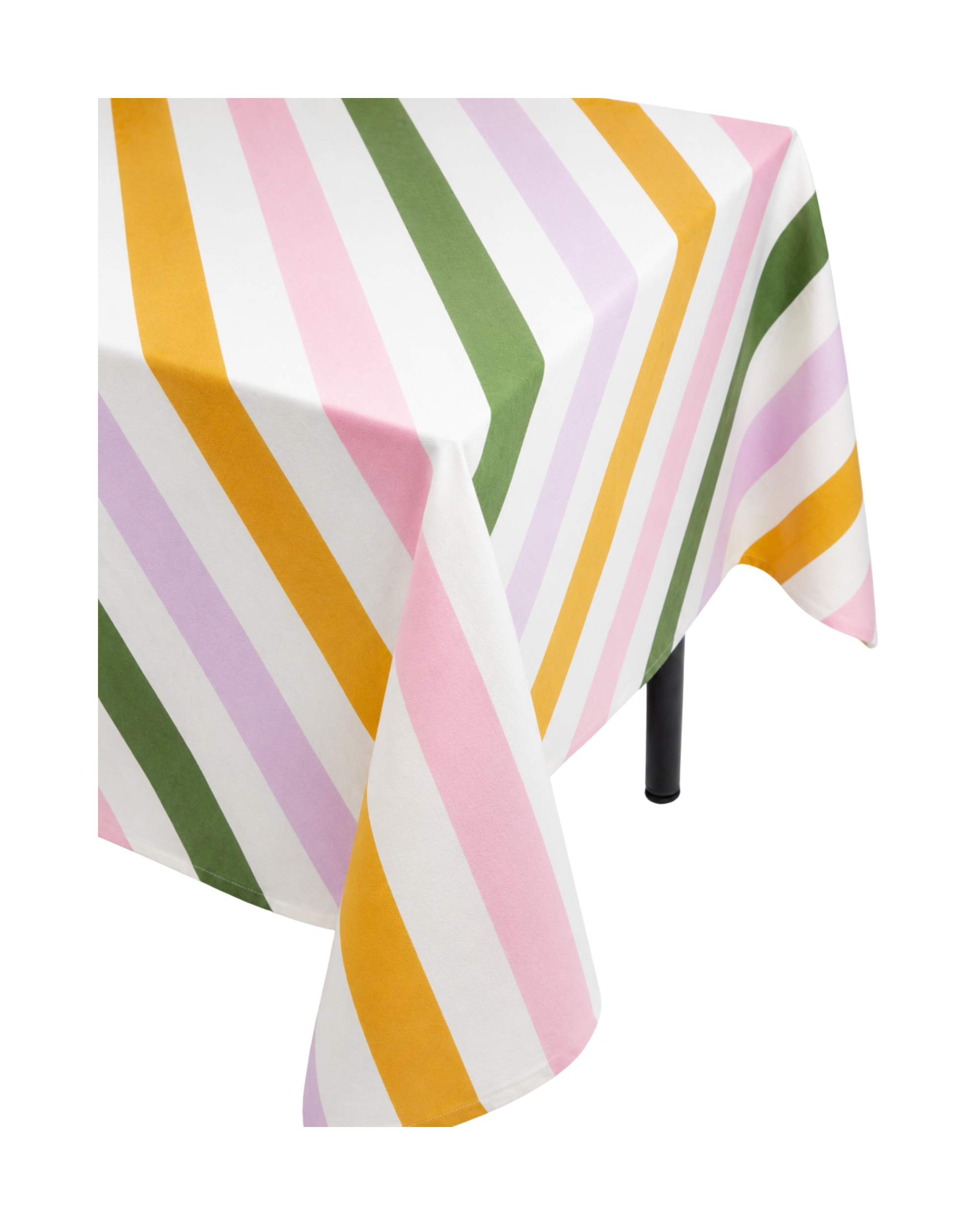 Baumwolltischdecke Ikat Bunt gestreift