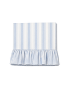 Baumwolltischdecke Murano mit Rüschen, Blau-Weiß gestreift