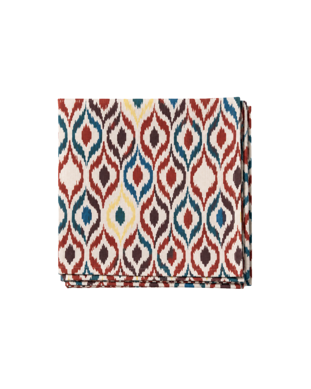 Printed tablecloth in red/blue