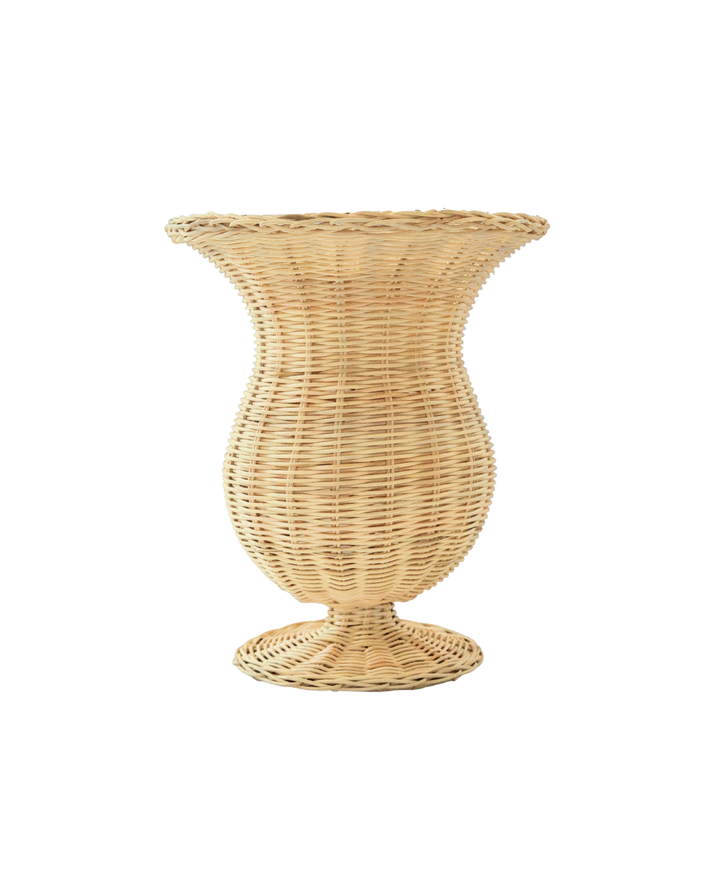 Handgeflochtene Rattanvase Olympia Medium