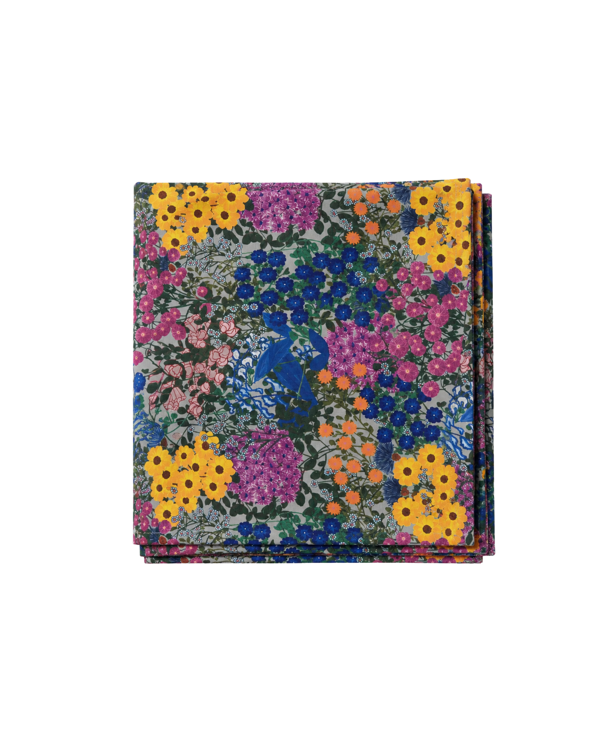 Baumwolltischdecke Floral Blau, 180x250