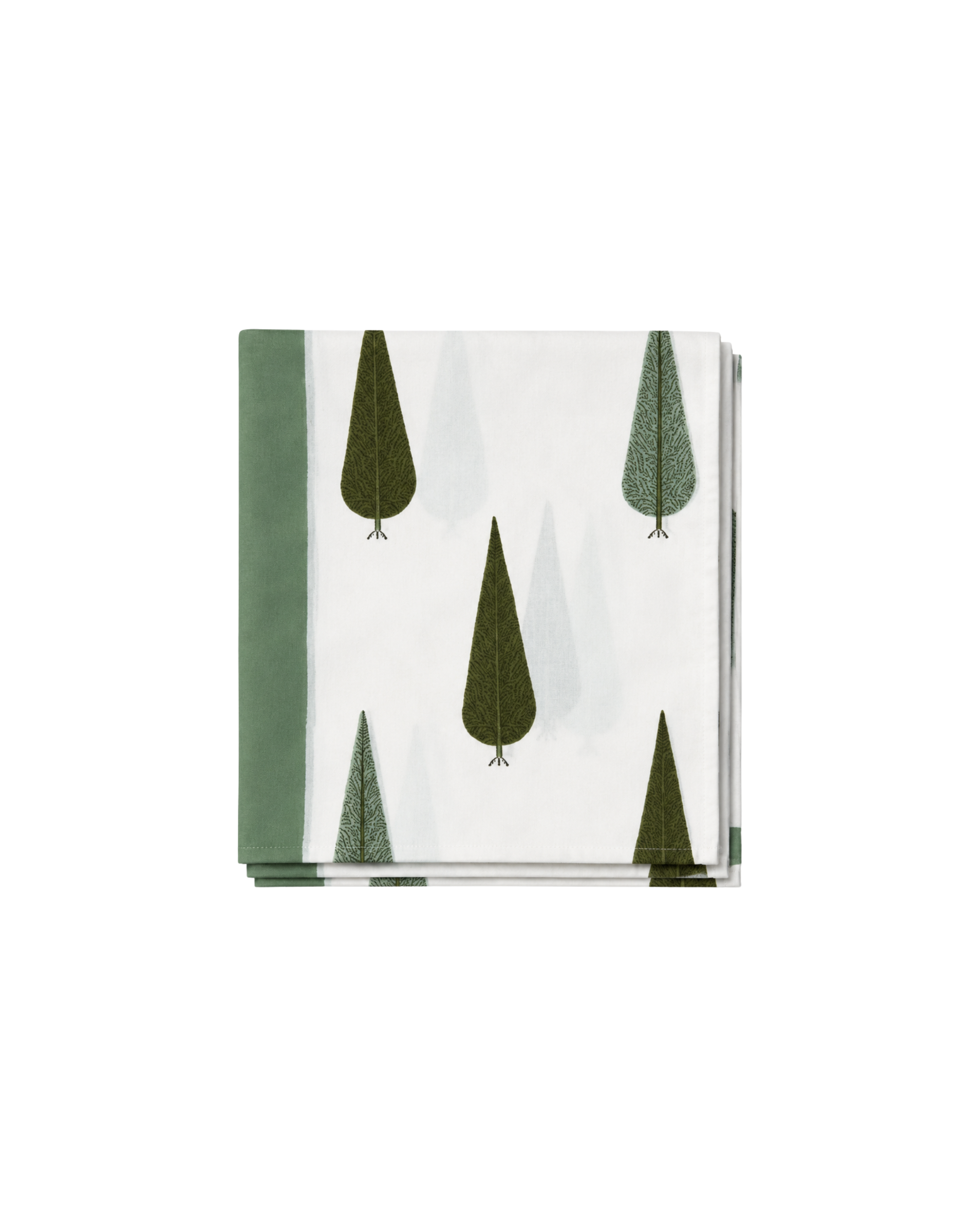 Tablecloth Tree Green and White