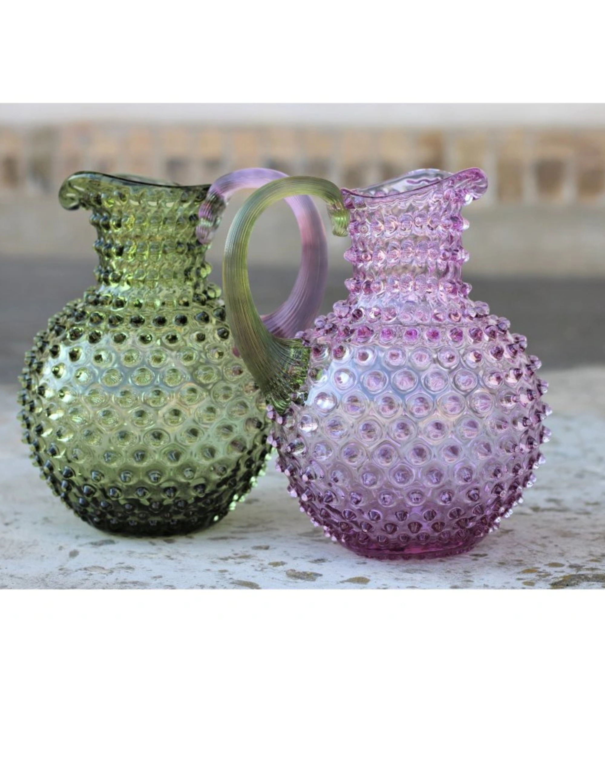 Anna von Lipa Hobnail Jug 2L Lila-Olivegrün