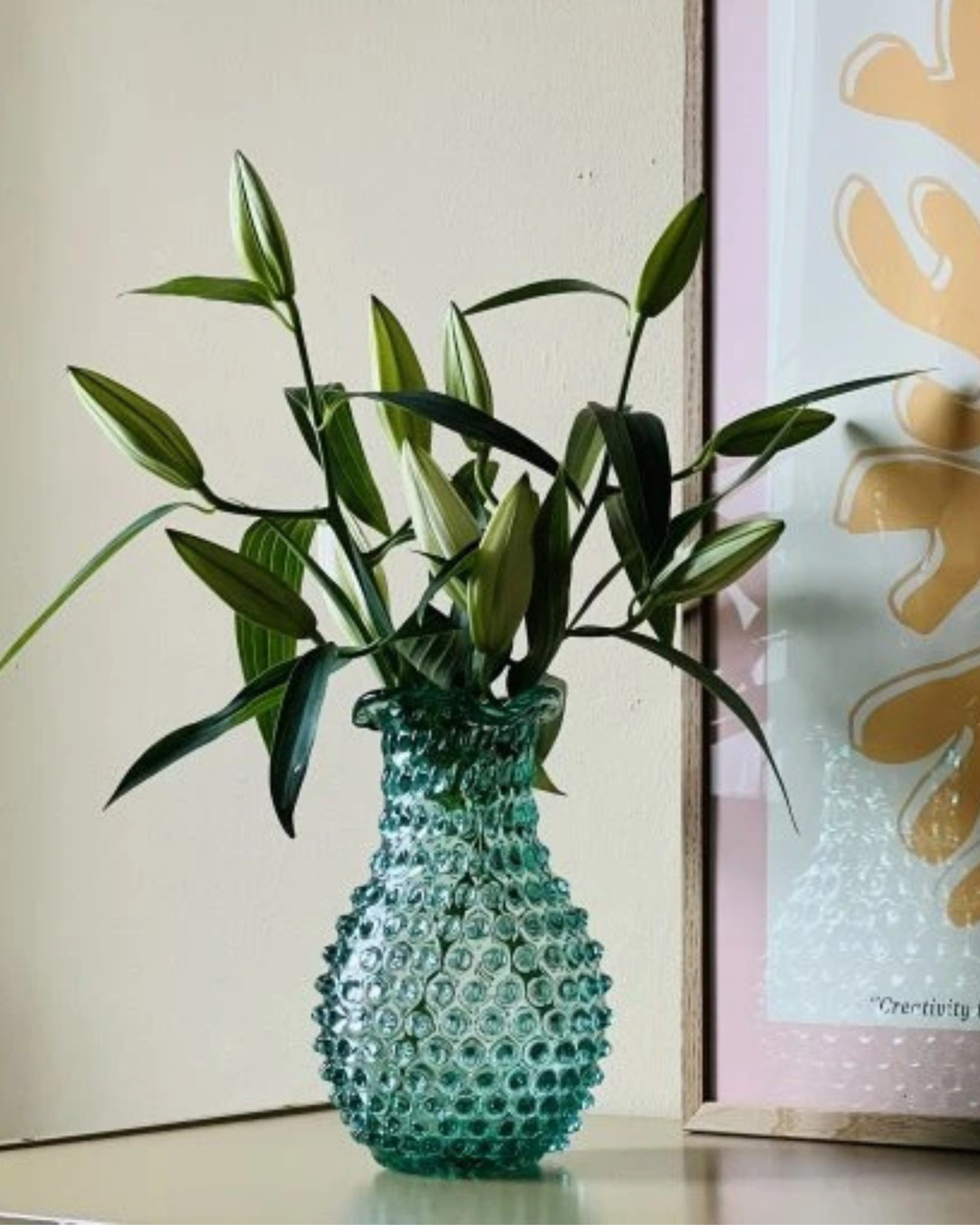 Anna von Lipa Hobail Blonde Vase OLivegrün