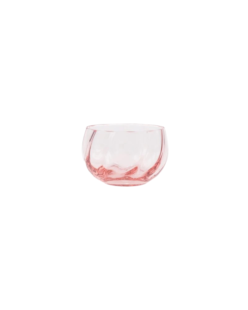 Elegante roséfarbene Glasschale aus traditioneller europäischer Handarbeit für ein modernes Table Setting und eine stilvolle Tischdeko.