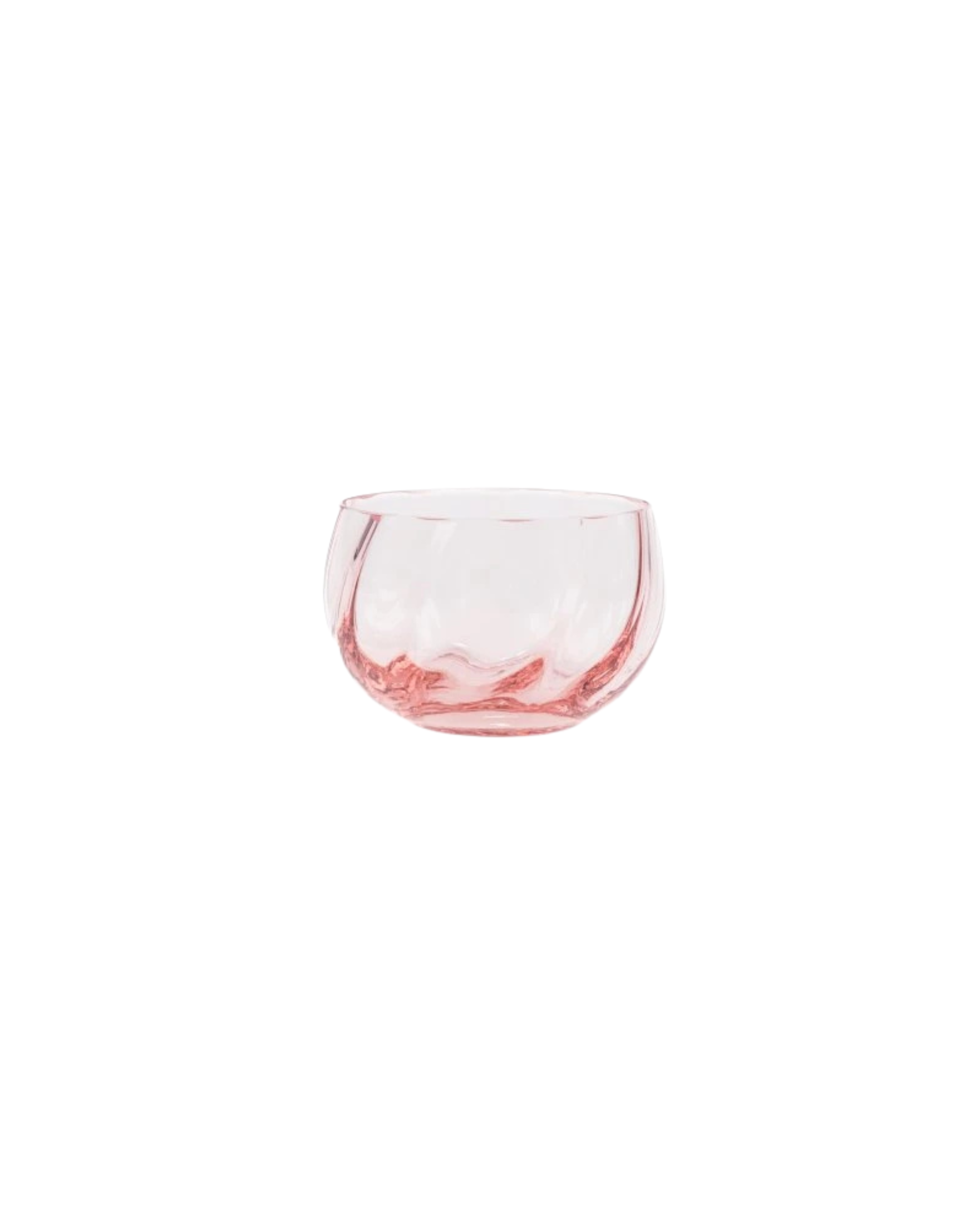 Elegante roséfarbene Glasschale aus traditioneller europäischer Handarbeit für ein modernes Table Setting und eine stilvolle Tischdeko.