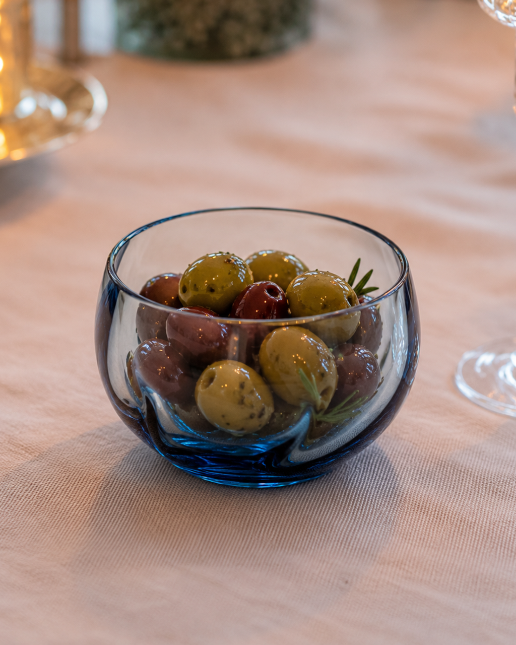 Anna von Lipa Swirl Tapas Bowl Blue Smoke