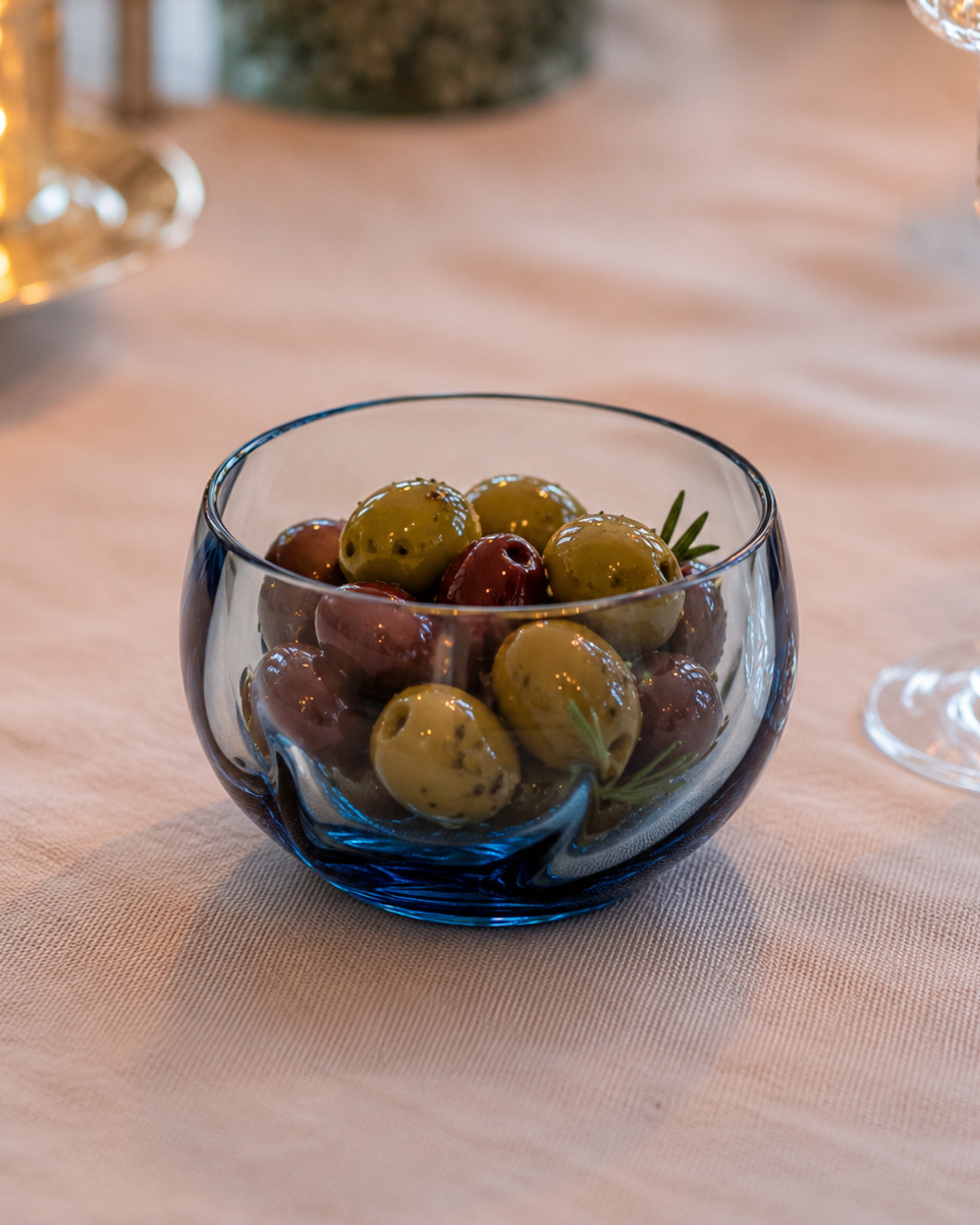 Anna von Lipa Swirl Tapas Bowl Blue Smoke