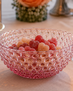 Schale Hobnail Rosa, groß