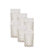 Tumbler Hobnail Cashmere, 6er-Set